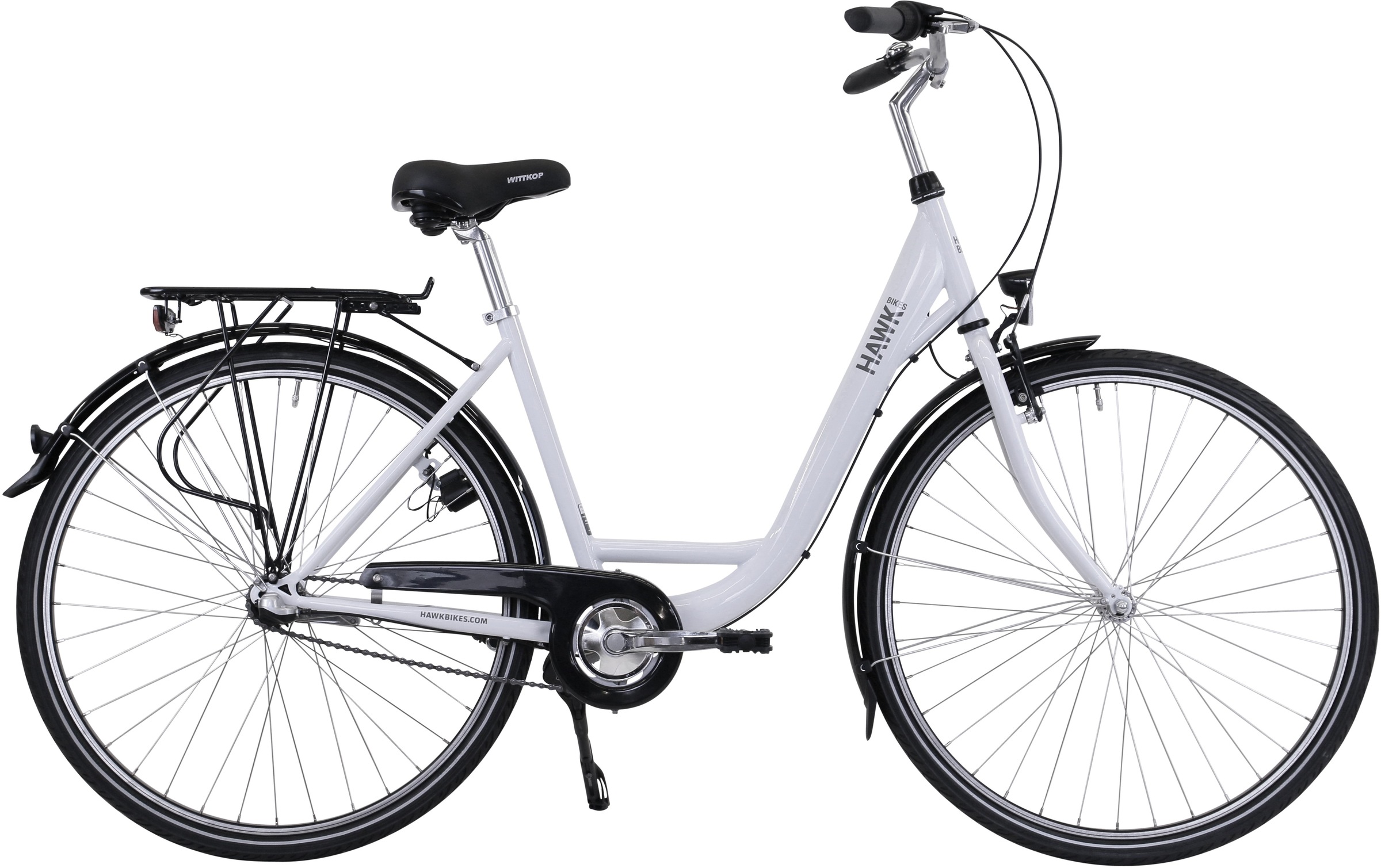 Bild von HAWK Bikes Cityrad »HAWK City Wave Premium White«, 3 Gang, Shimano, Nexus Schaltwerk