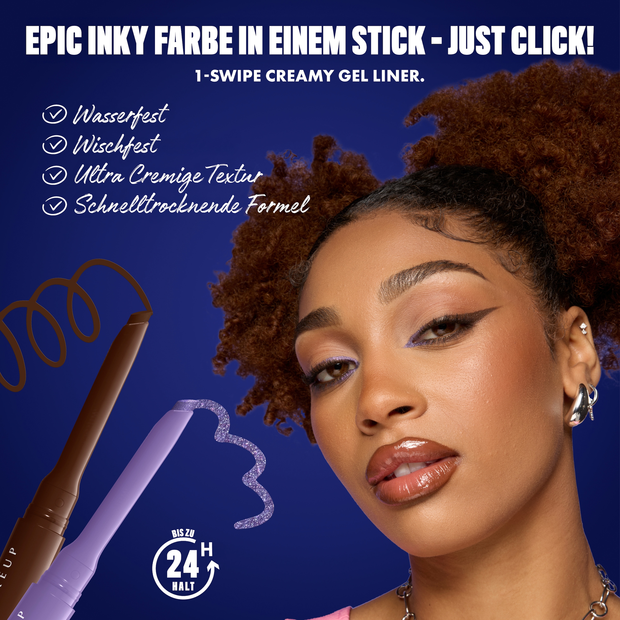 NYX PROFESSIONAL MAKEUP Eyeliner »EPIC INKY STIX CREAM GEL EYELINER« ideal für definierte Lidstriche und vielfältige, ausdrucksstarke Looks