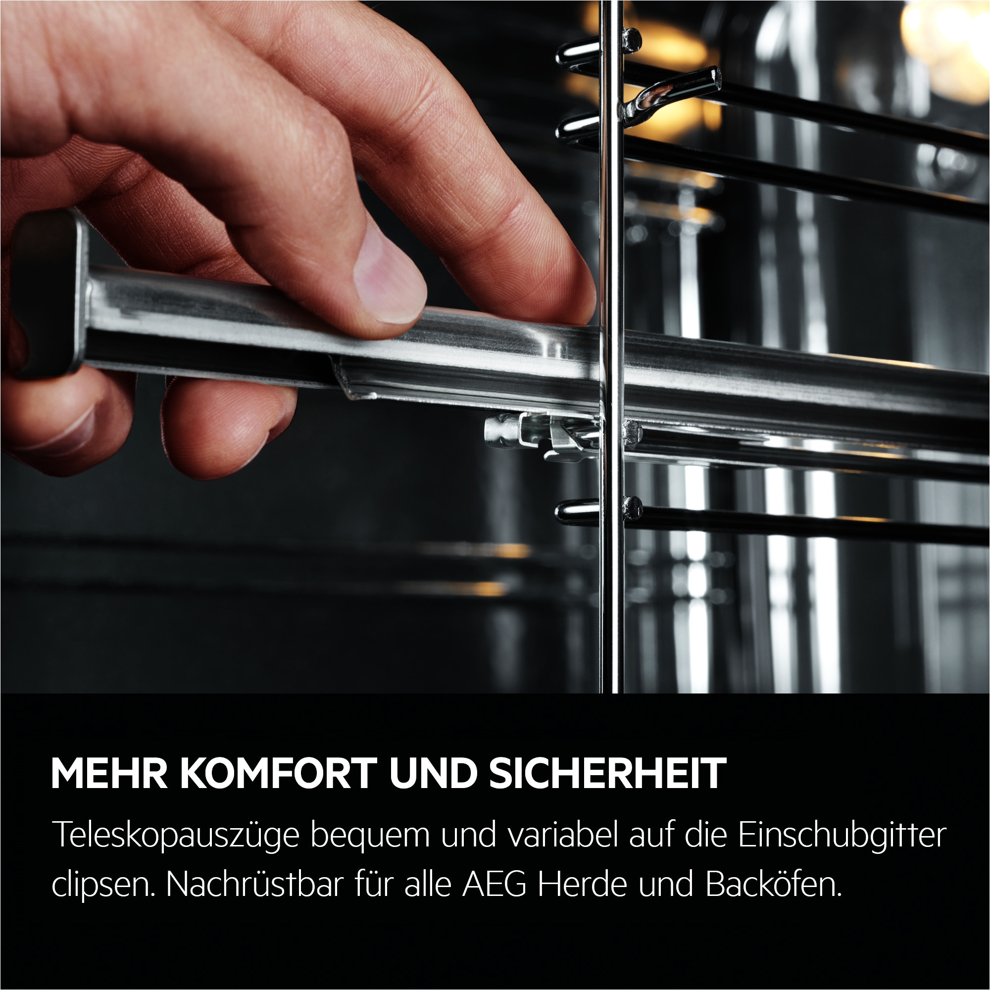 AEG Elektro-Herd-Set Serie 7000 »OE7P621AK«, Pyrolyse-Selbstreinigung, Hob2Hood