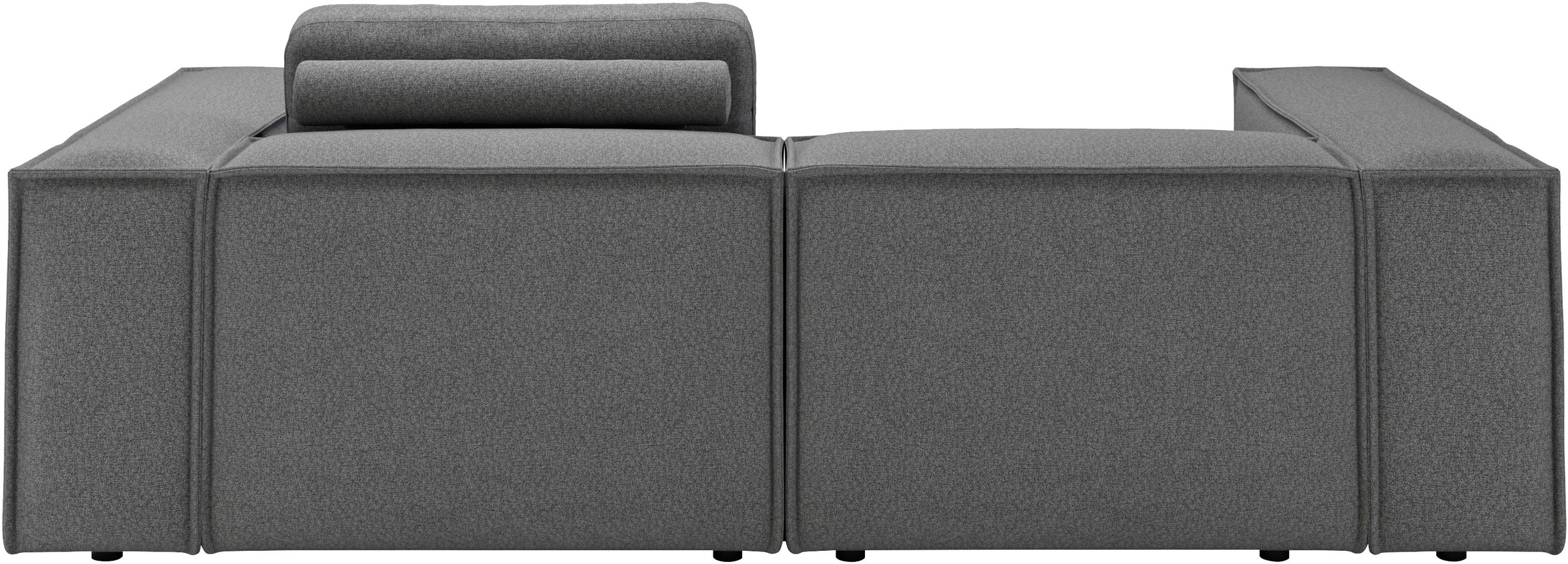 Places of Style Ecksofa »Watertown, kompakte L-Form, 246 cm breite für kleinere Räume«, modernes Ecksofa mit Feincordbezug, platzsparend & bequem