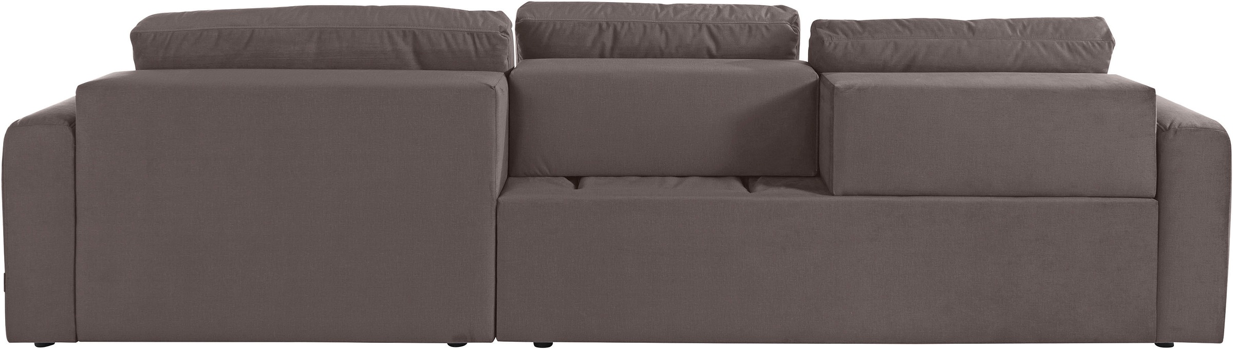 Places of Style Ecksofa »Bloomfield, elegant, viel Platz, Mega Couch, Breite 303cm, L-Form«, extra tiefe Sitzfläche, wahlweise mit Sitztiefenverstellung
