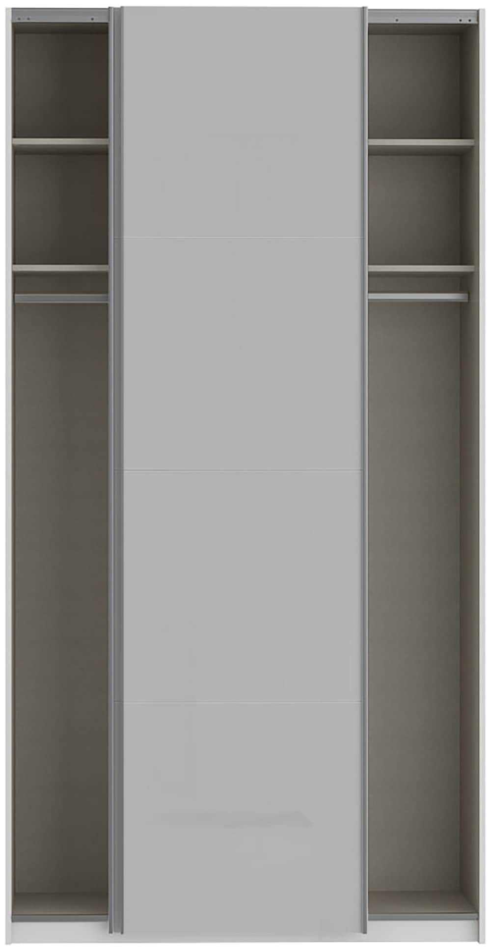 FORTE Schwebetürenschrank »Fittio, Made in Europe, 2 Schiebetüren, modernes Design«, Höhe 2,35 mtr, stehende Montage