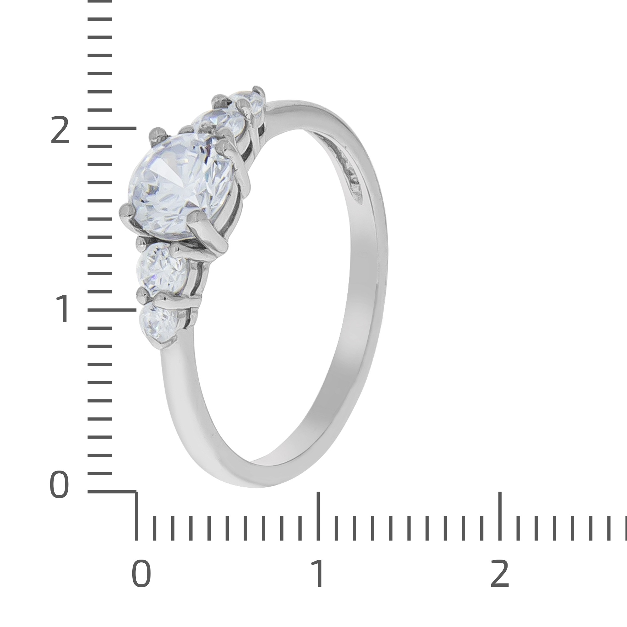 Vivance Fingerring »925/- Sterling Silber rhodiniert Zirkonia«