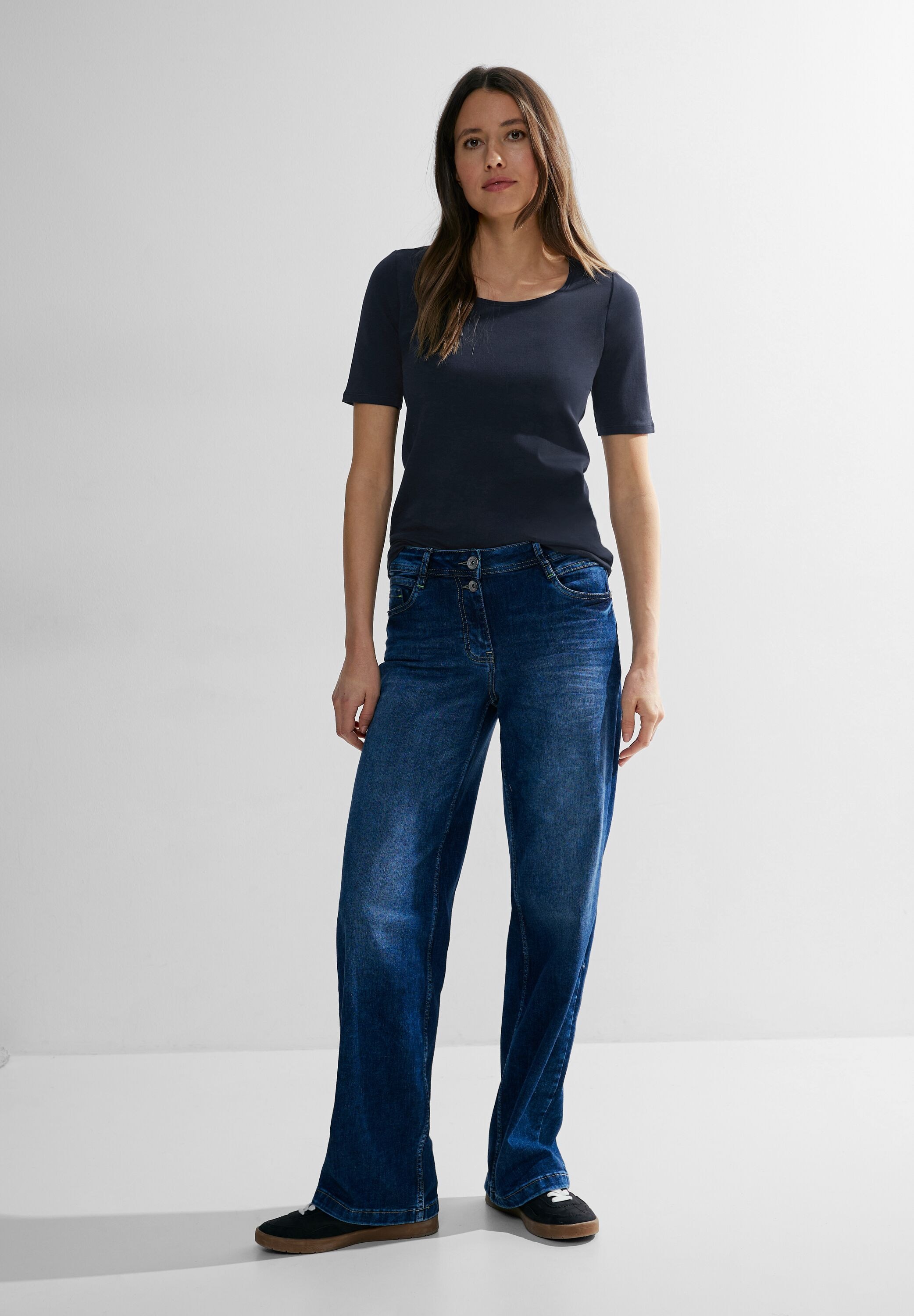 Cecil T-Shirt »Style Lena« mit klassischem Rundhalsausschnitt