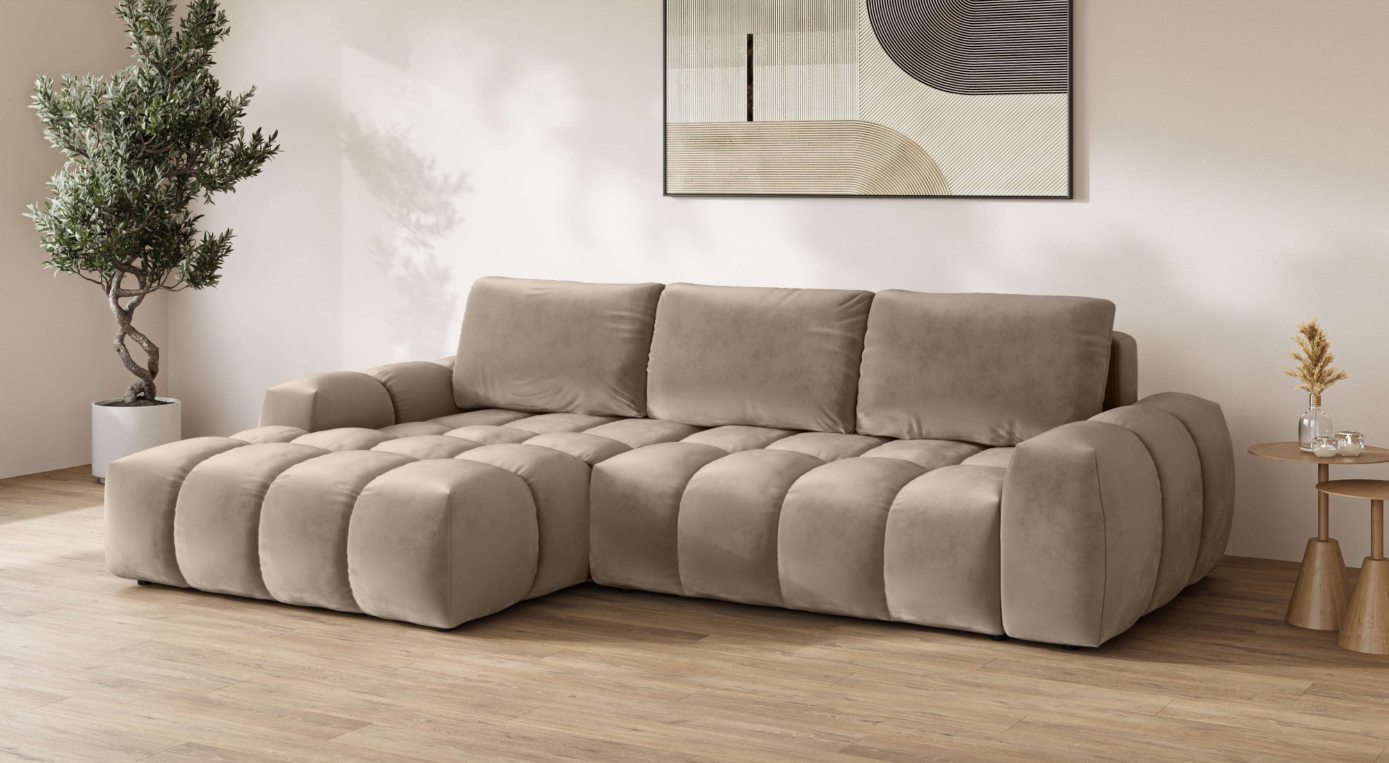 INOSIGN Ecksofa »AZITA klein optionale Schlafsofa mit Bettkasten, B/T/H: 27 günstig online kaufen