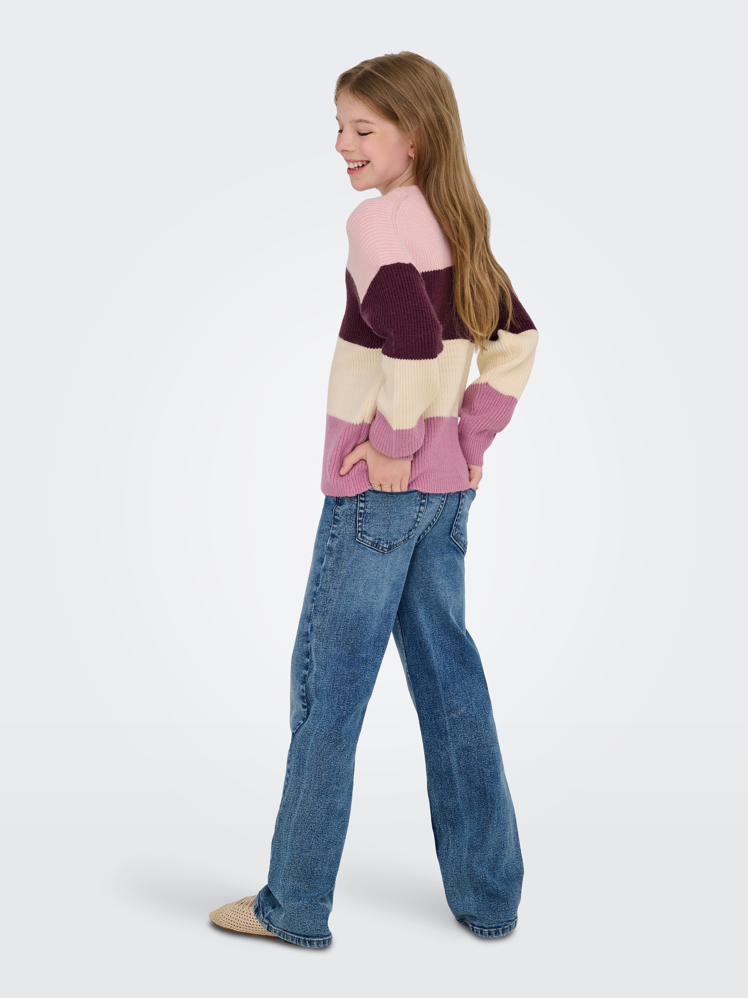 KIDS ONLY Strickpullover »KOGSANDY L/S STRIPE PULLOVER KNT NOOS«