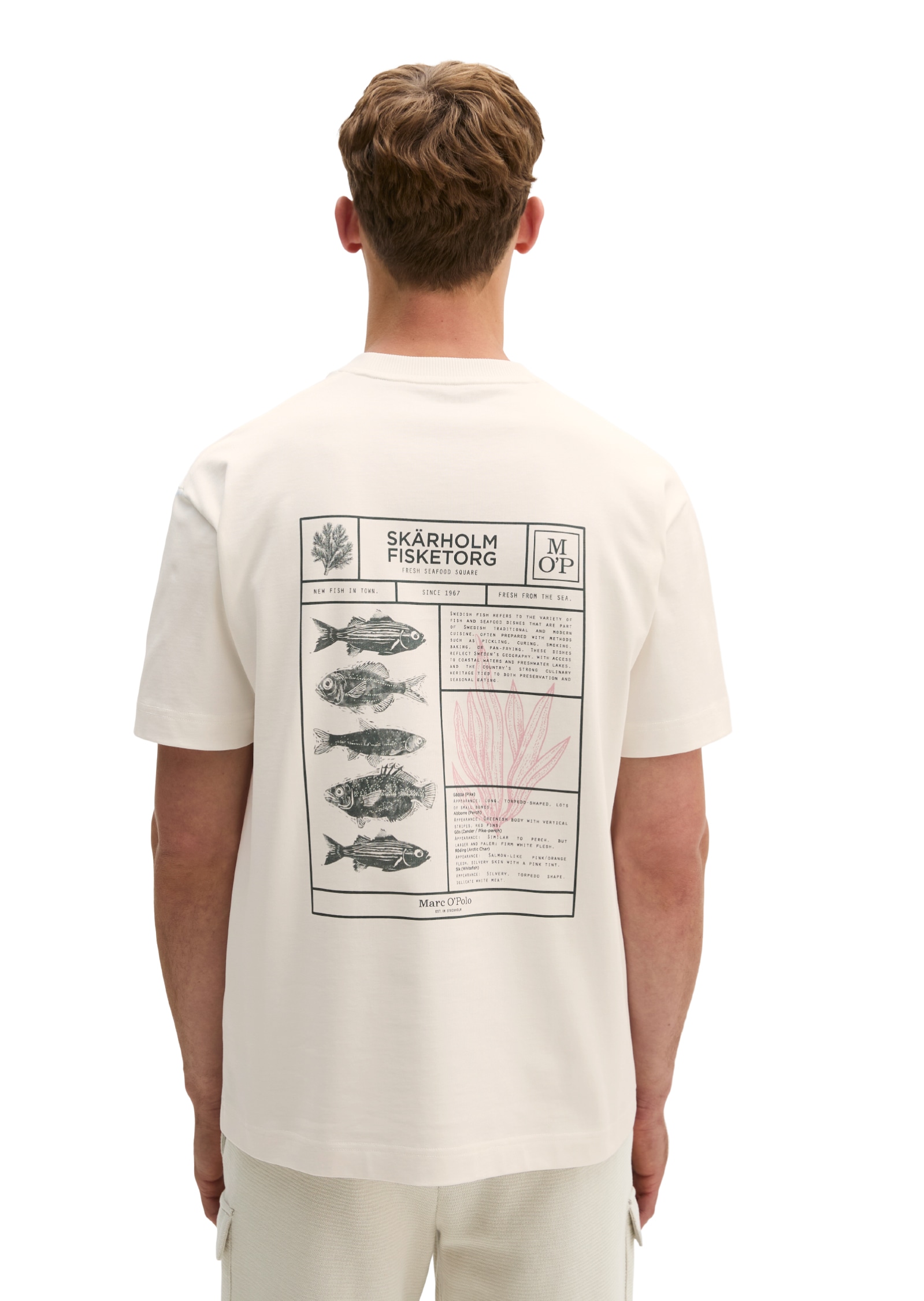 Marc O'Polo T-Shirt loose mit maritimer Rückenprint