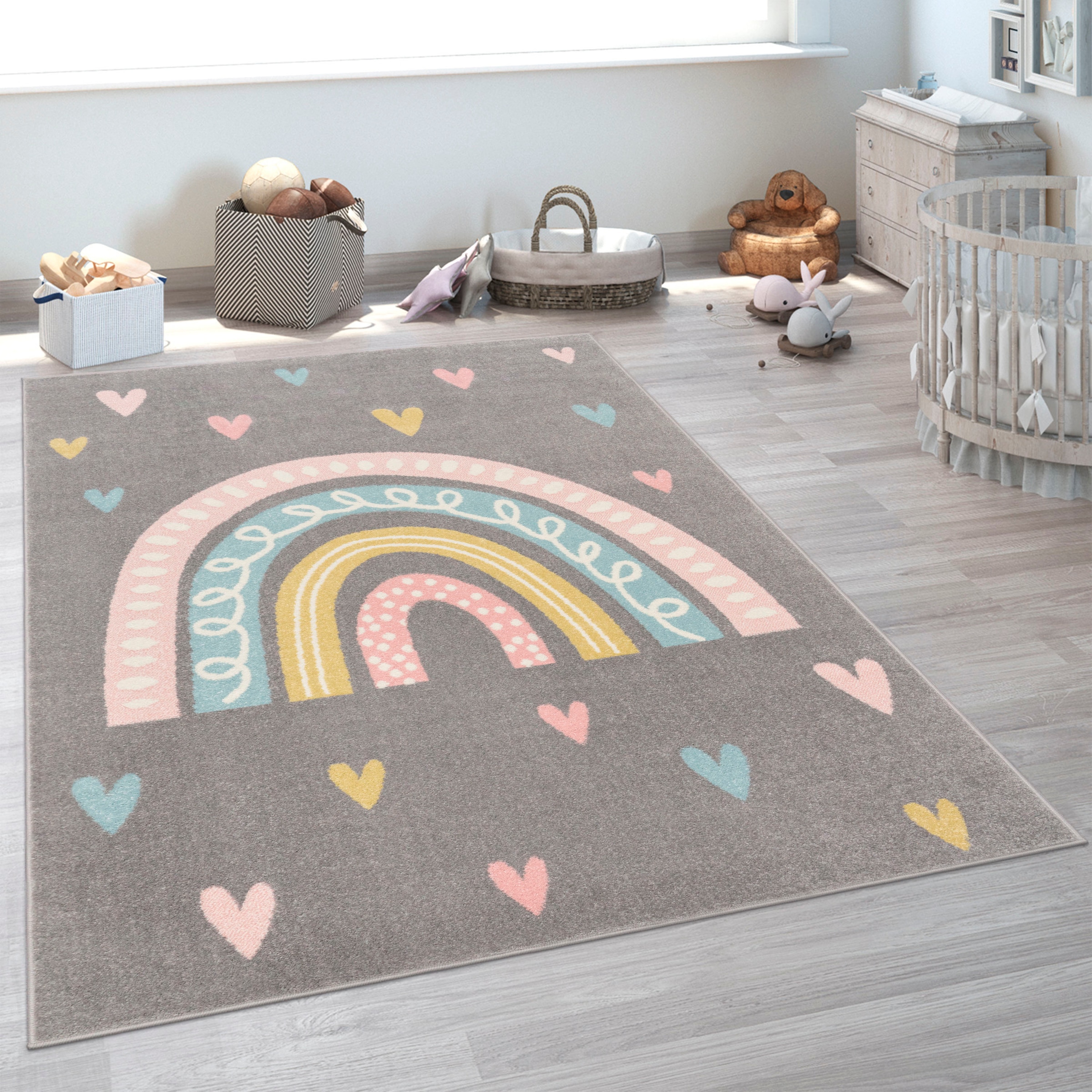 Paco Home Kinderteppich »Nino 887«, rechteckig, 13 mm Höhe, Kurzflor, Spiel günstig online kaufen