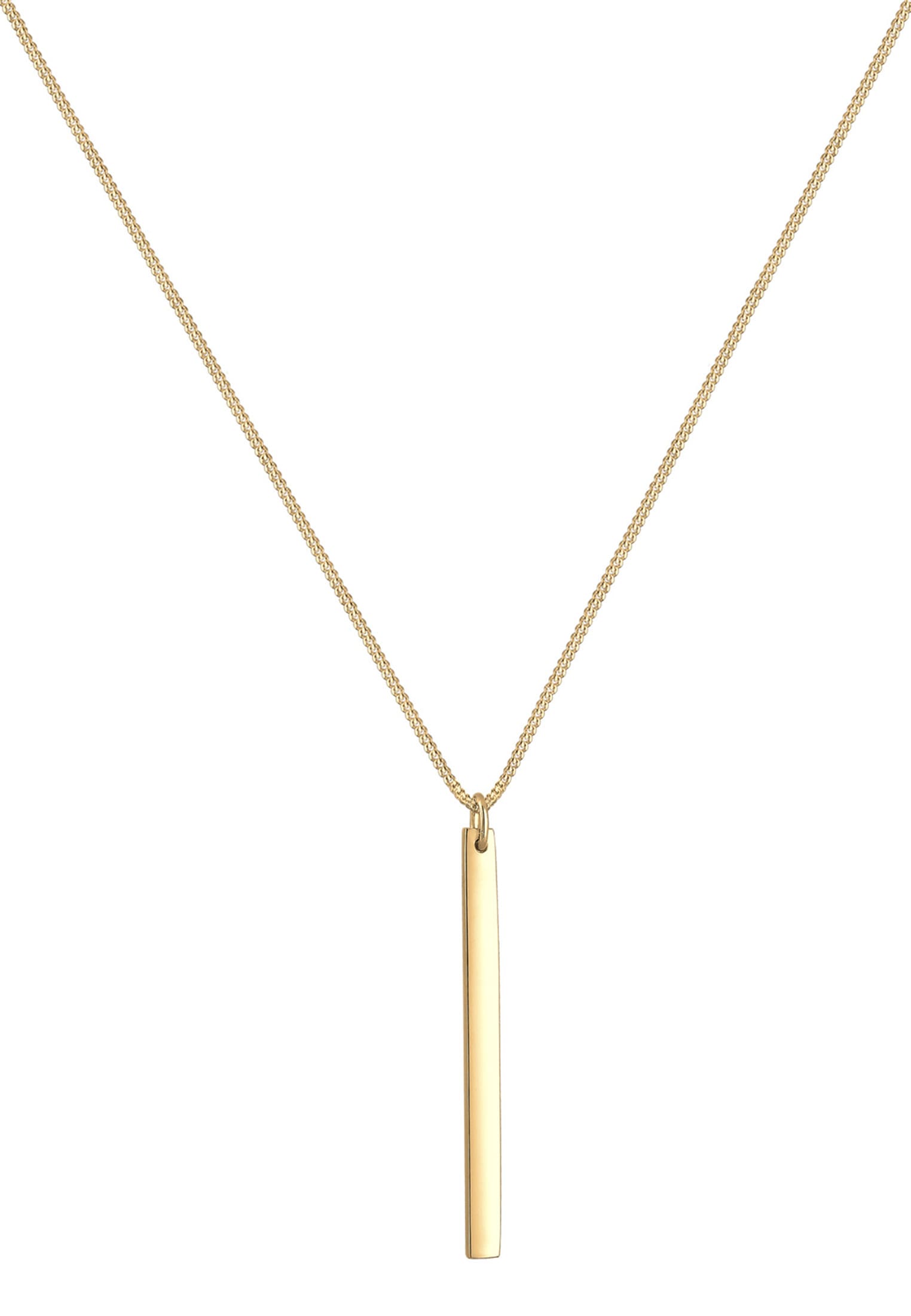 Elli Kette mit Anhänger »Panzerkette Geo Symbol Stab Layer Cool 925 Silber«