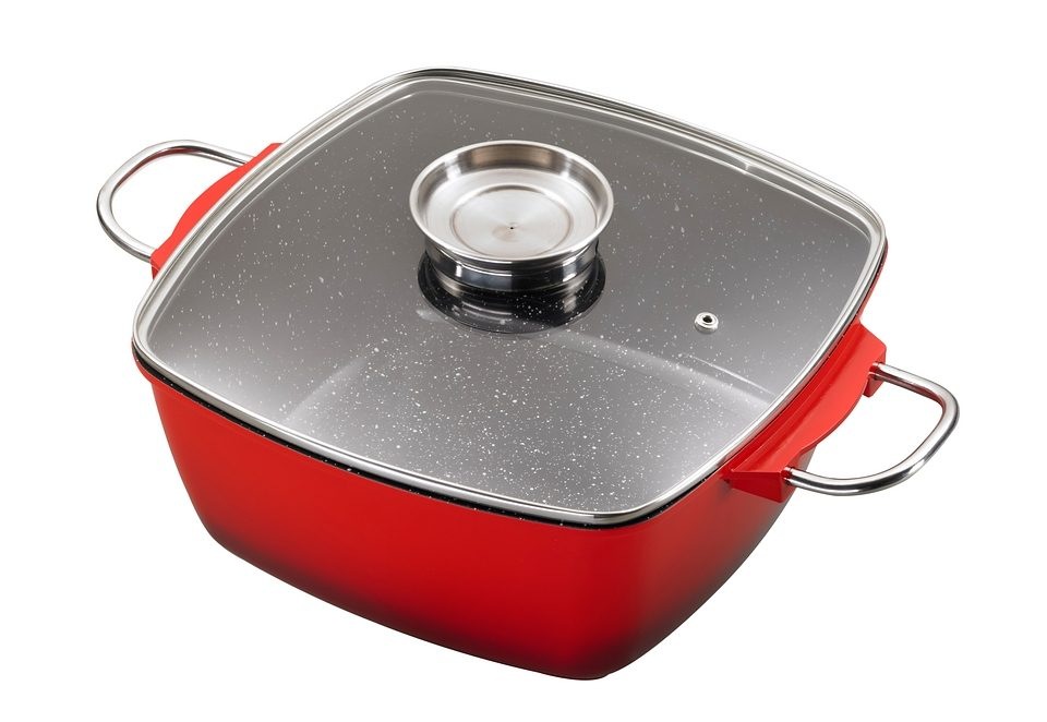KING Bräter Aluminiumguss 1 Stk. tlg. mit Glasdeckel und Aromaknopf, Indukt günstig online kaufen