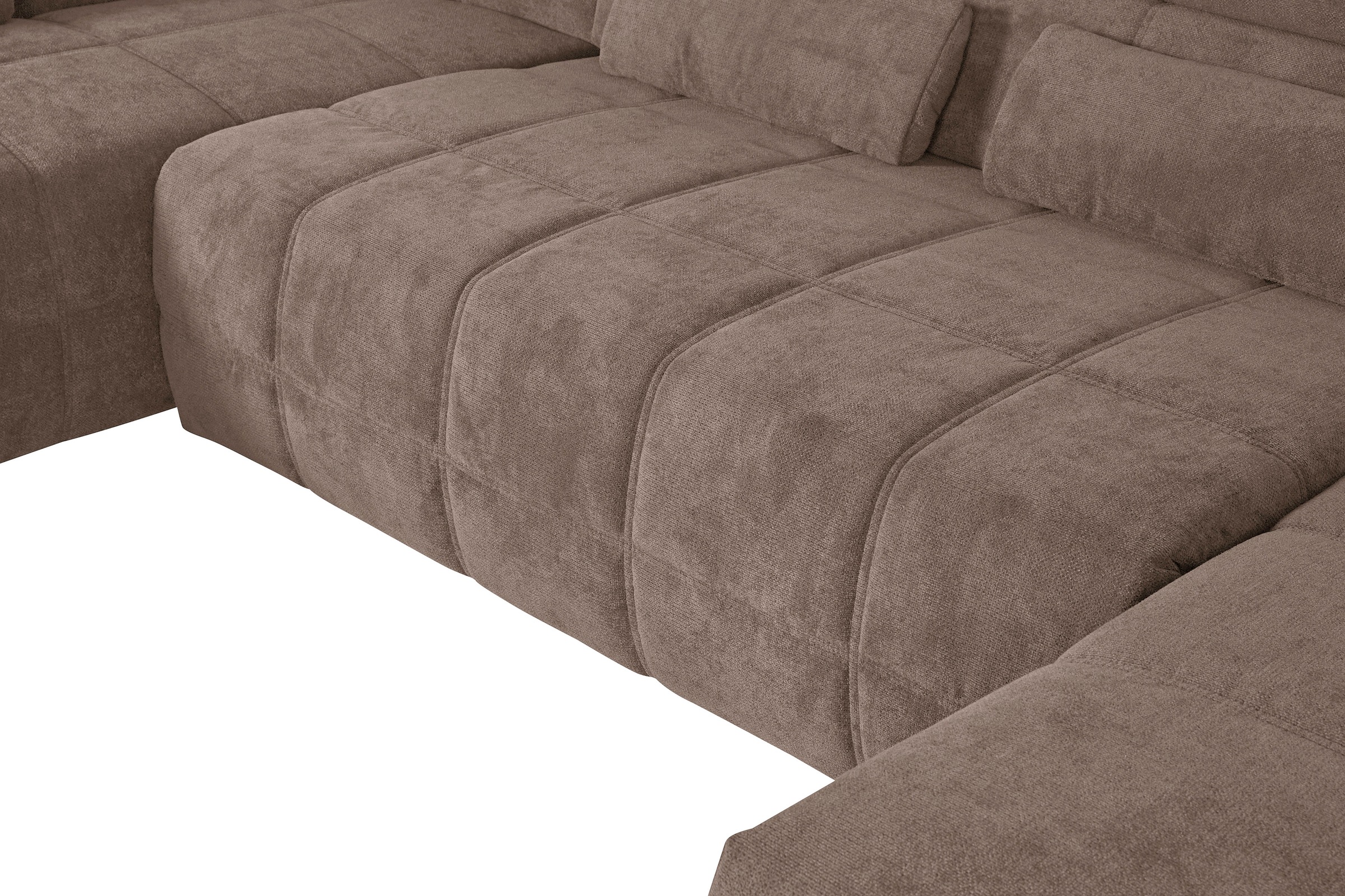 DOMO collection Wohnlandschaft Brandon viele Bezugsarten, incl. Nierenkissen, mit Kopfteilverstellung, wahlweise Sitztiefenverstellung