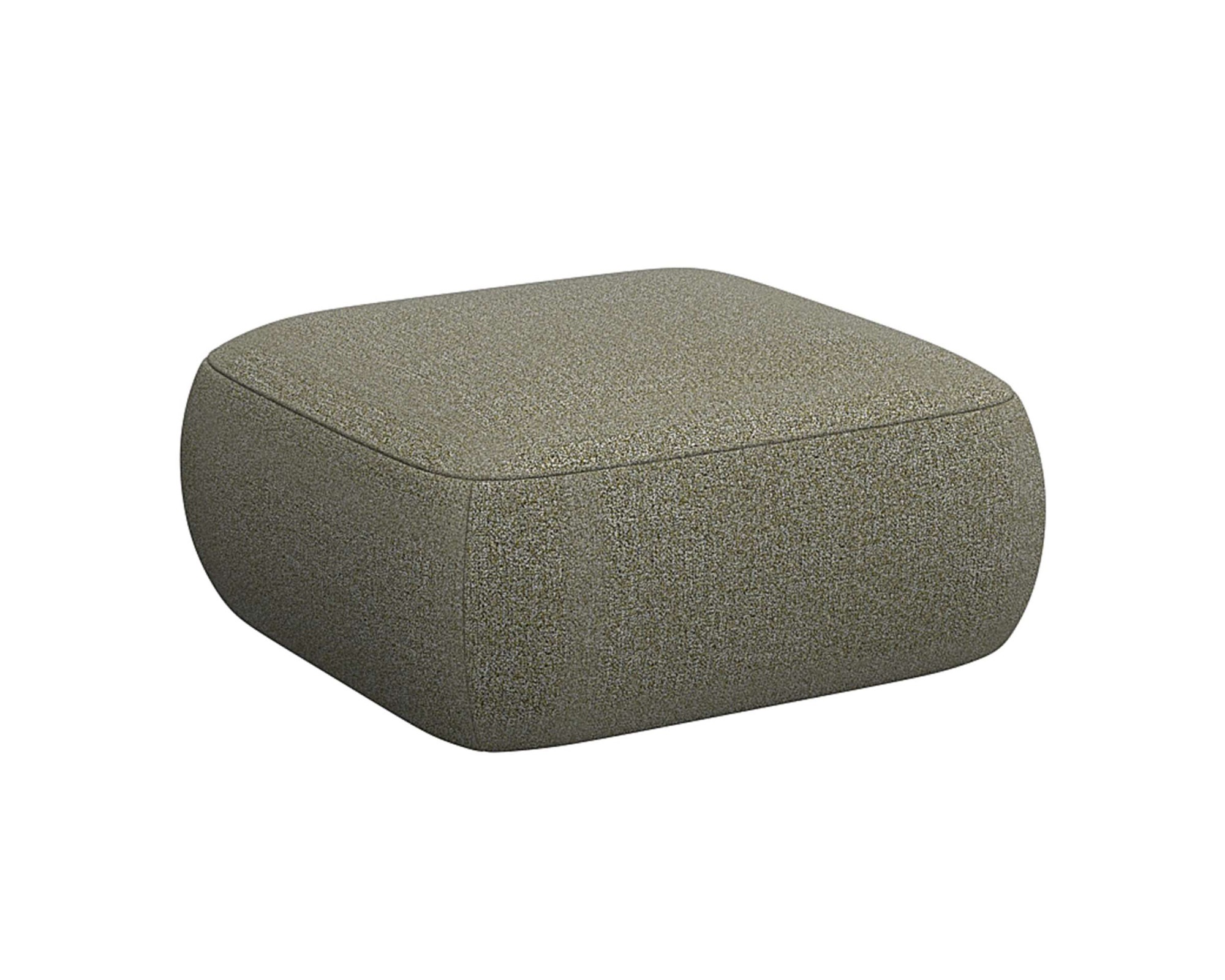 FLEXLUX Pouf »Torino, rund, bodennah, Sitzhocker, Polsterhocker«, Modernes, organisches Hocker-Design, Kaltschaum, Wellenunterfederung