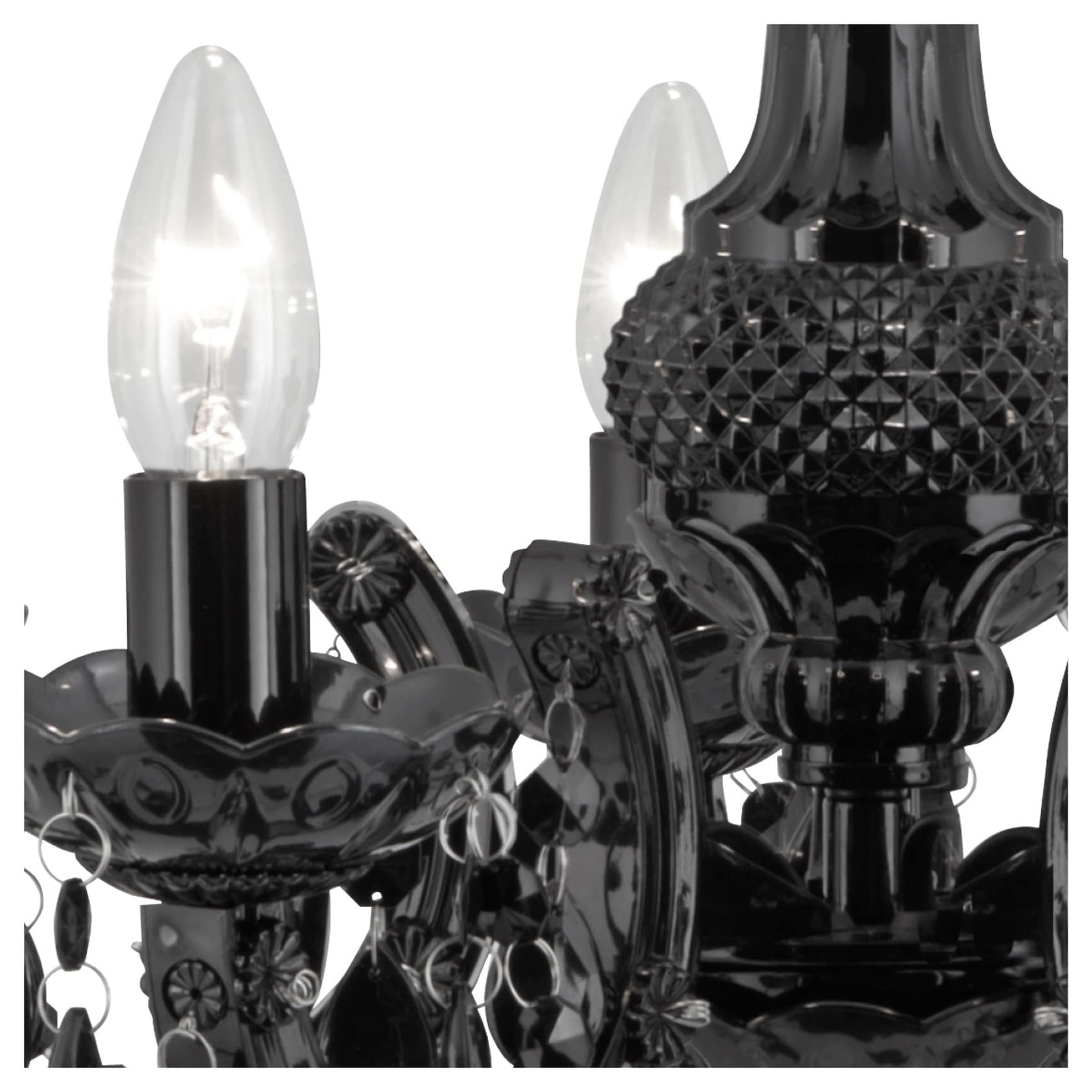 Searchlight Pendelleuchte »Marie Therese 5Lt Leuchte - Glas & Acryl« E14 1 Stk.