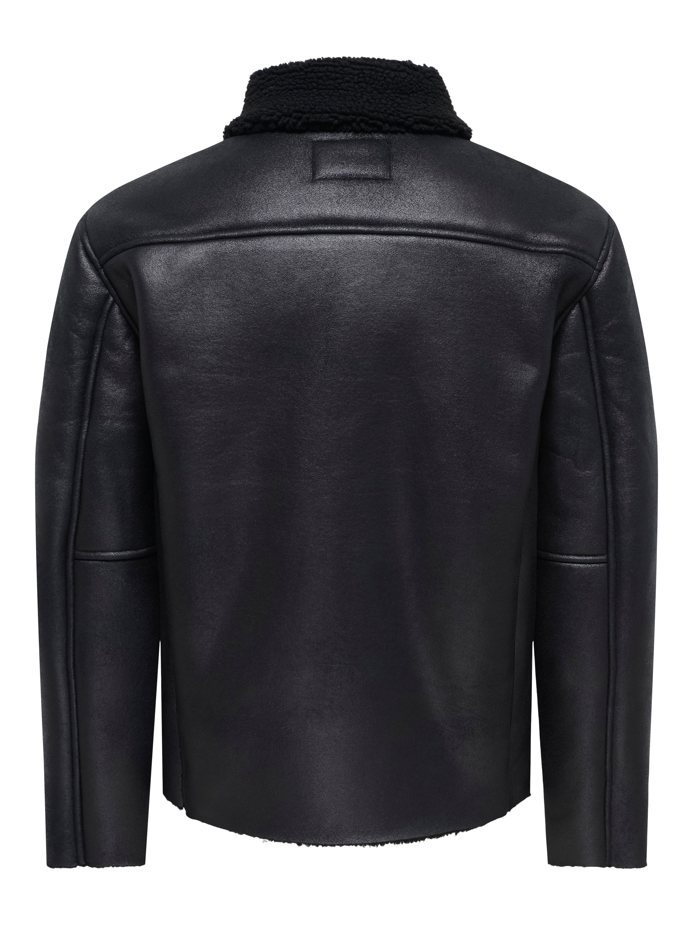 ONLY & SONS Blouson »ONSRIKER PU SHEARLING JACKET OTW VD« Polyester, regular fit