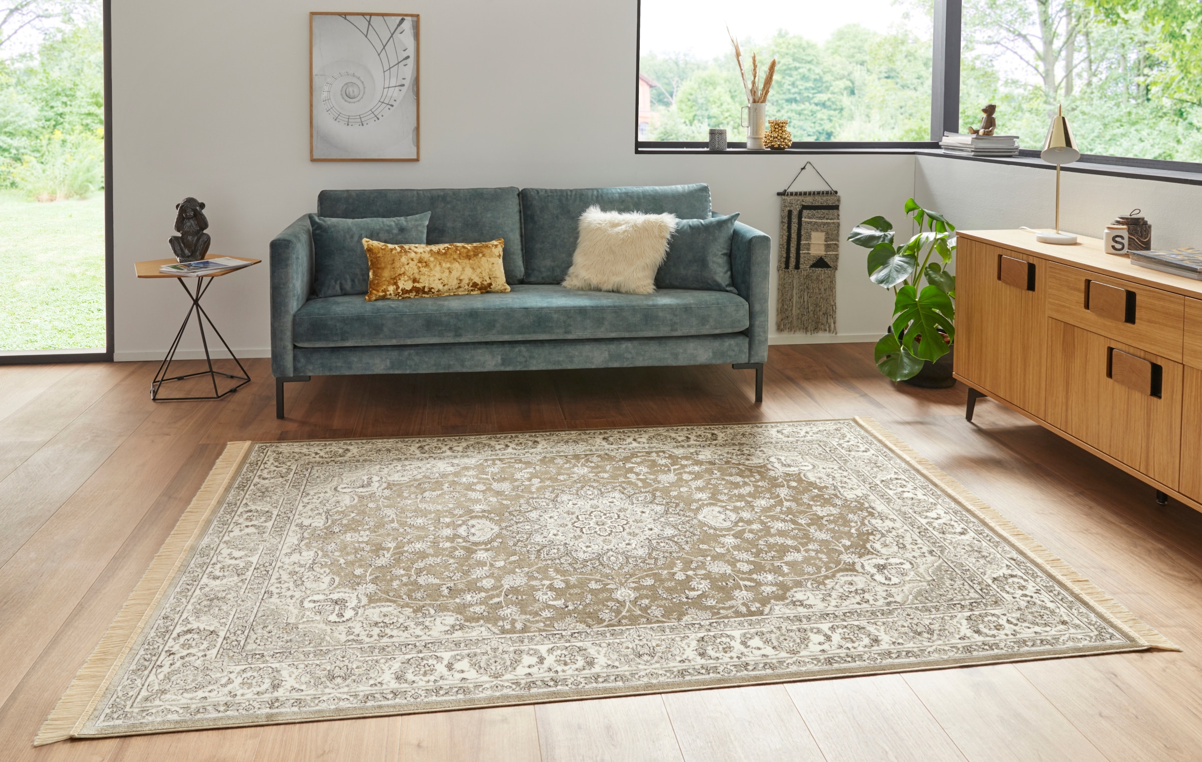 HANSE Home Teppich »Antik Nain«, rechteckig, 5 mm Höhe, Orientalisch mit Fr günstig online kaufen