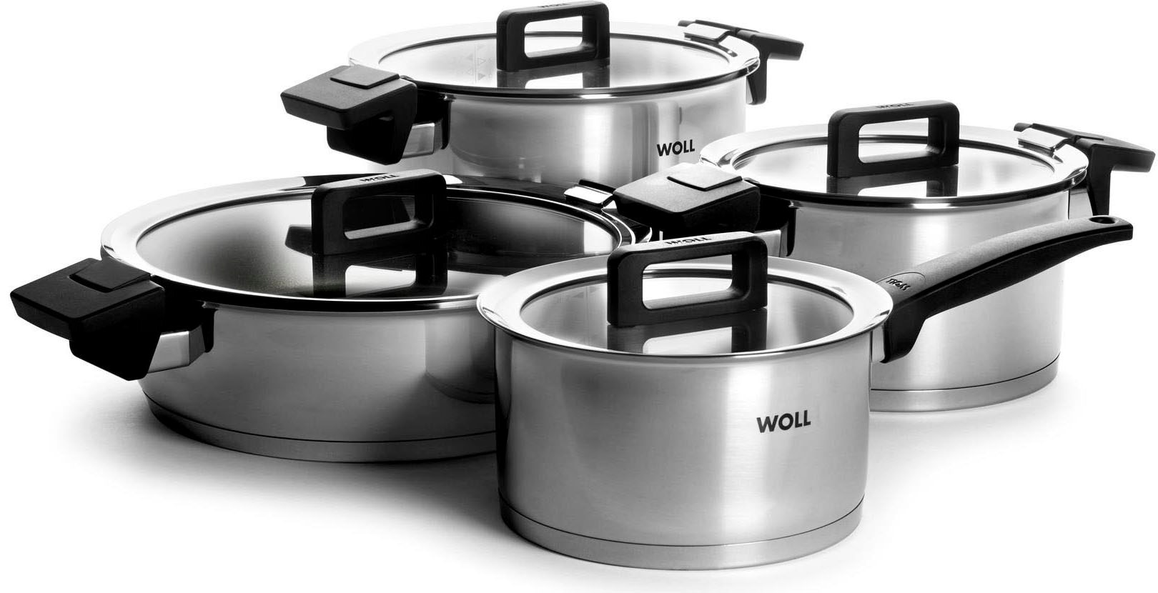 WOLL Topf-Set »Concept« Set, 1 Stieltopf 18 cm, je 1 Kochtopf 20/24 cm, 1 B günstig online kaufen