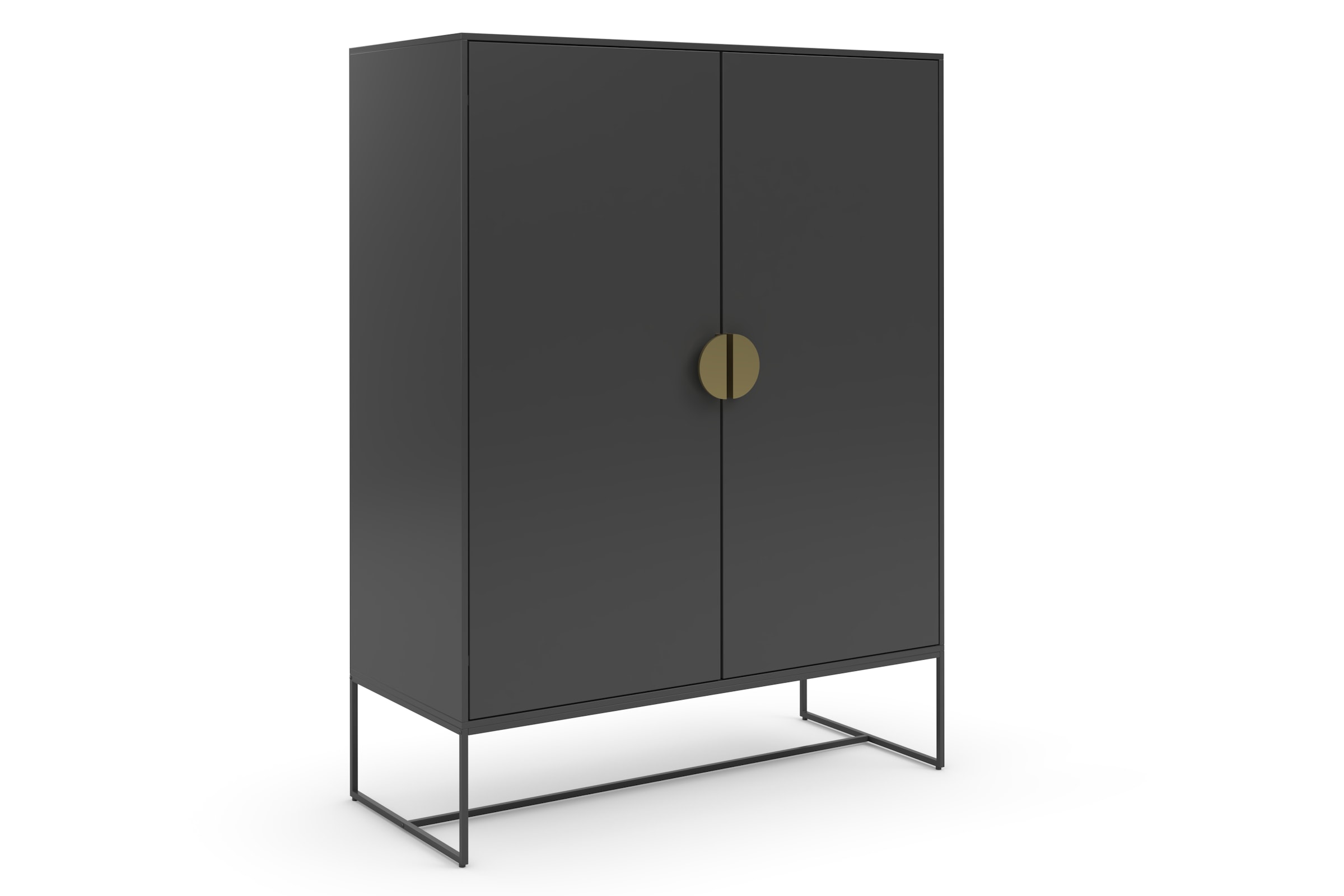 Places of Style Highboard »Abito«, Midischrank mit Drehtüren und 2 Einlegeböden, Breite 90 cm