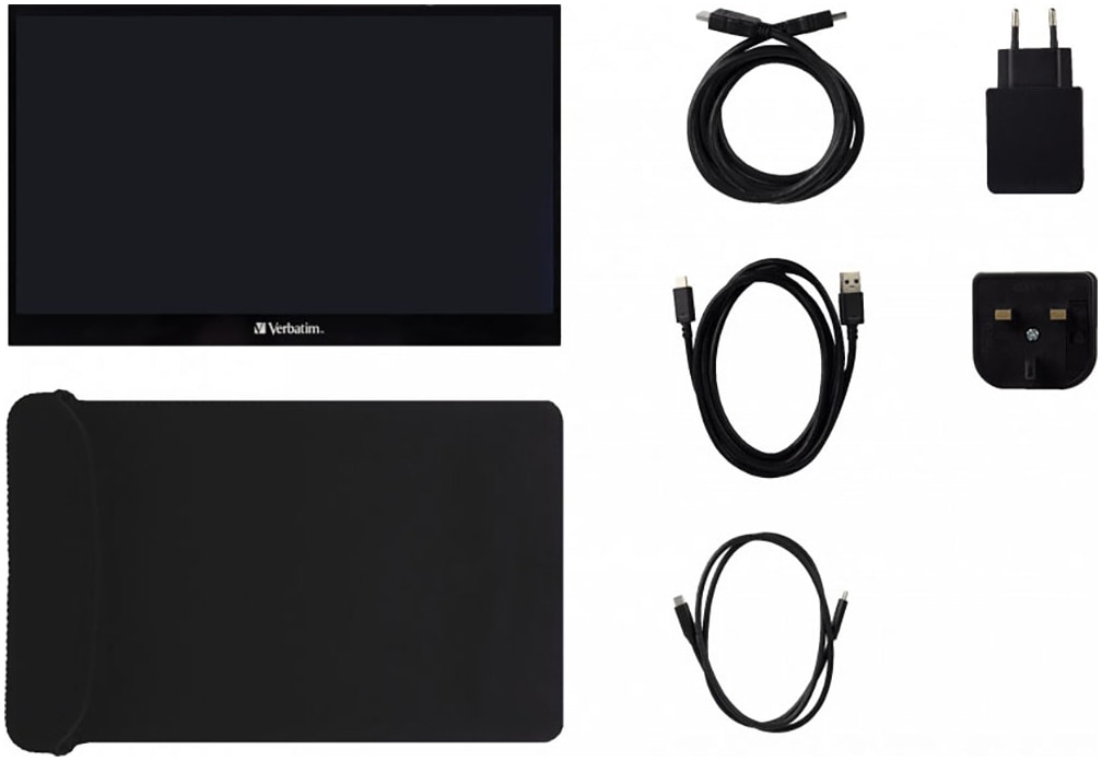 Verbatim Portabler Monitor »49593 Verbatim PMT-17« 44 cm/17 ″  1920 x 1080 px Full HD 6 Reaktionszeit 60 Hz