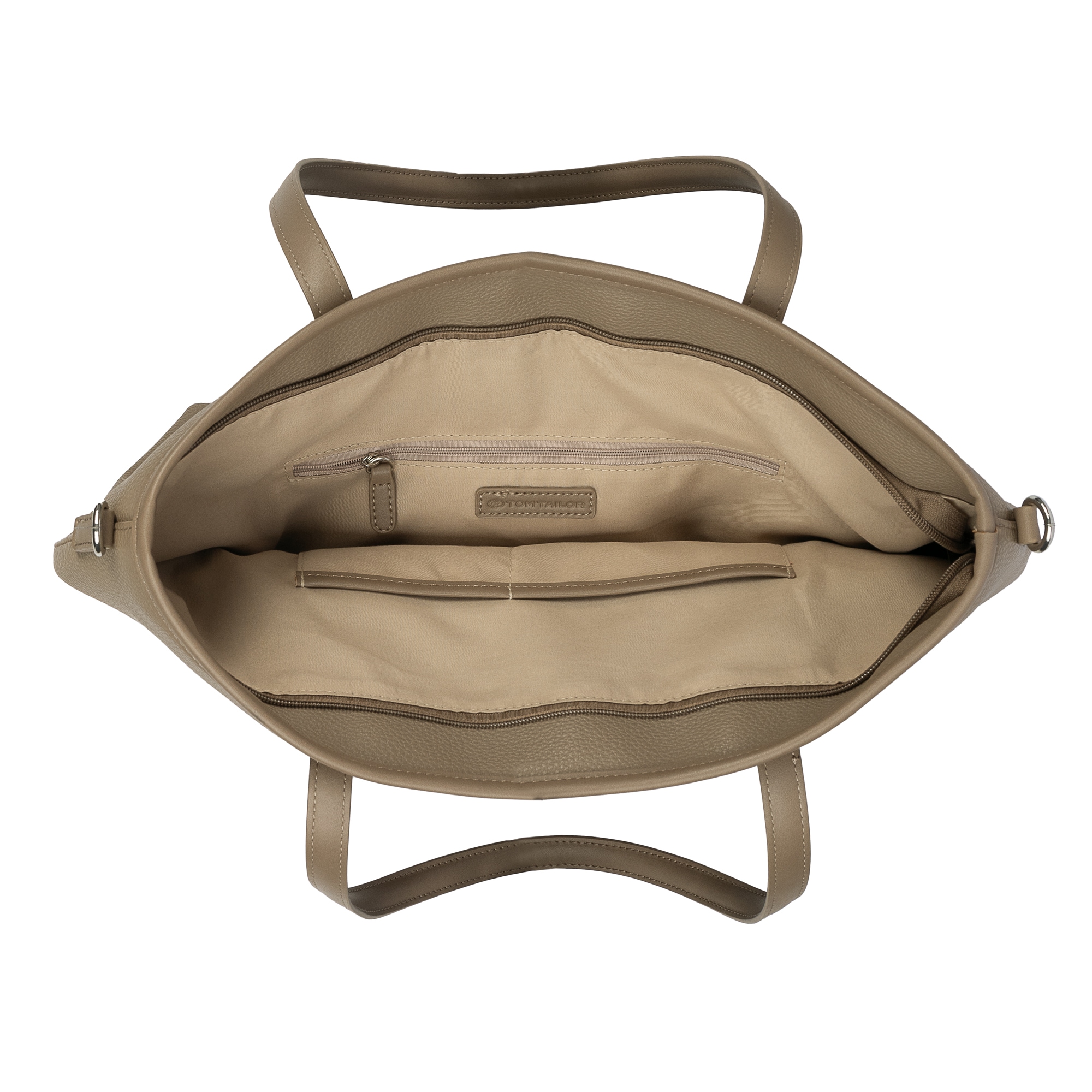 TOM TAILOR Shopper »Jamila«, ein Platzwunder mit 2-in1-Funktion aus fein genarbtem Lederimtiat