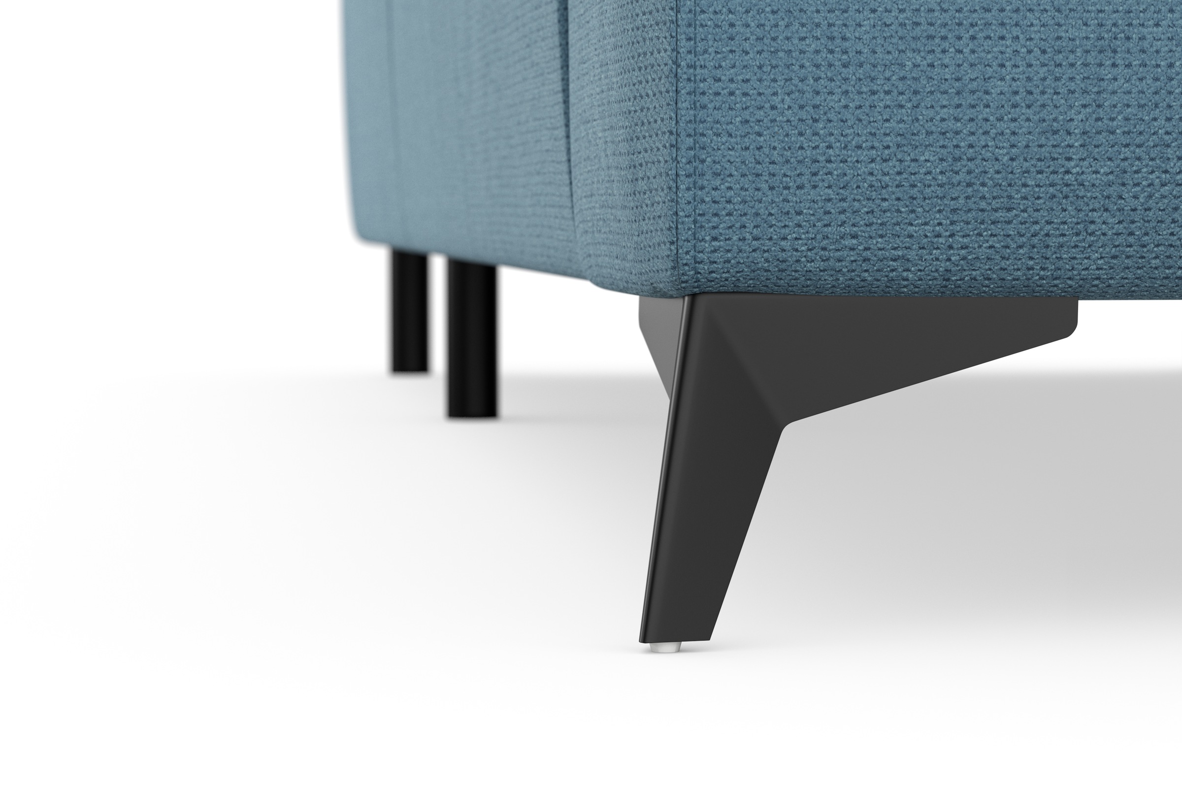 sit&more Ecksofa »Sinatra L-Form«, optinal mit Kopfteilverstellung und Armteilfunktion, Metallfüße