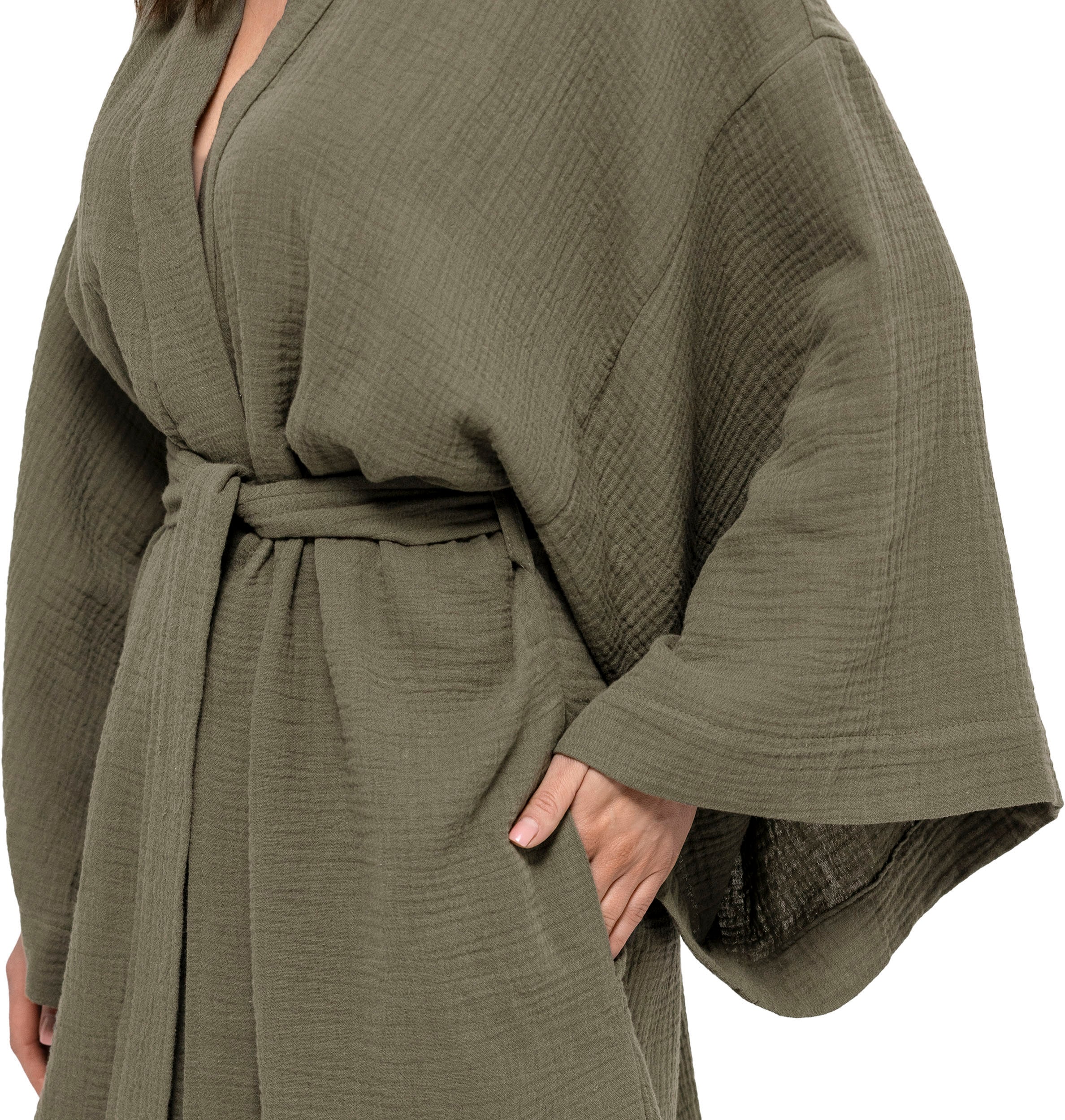 Möve Kimono »ideal für Sauna & Spa, Hotelbademantel, Morgenmantel«, (1 St.)