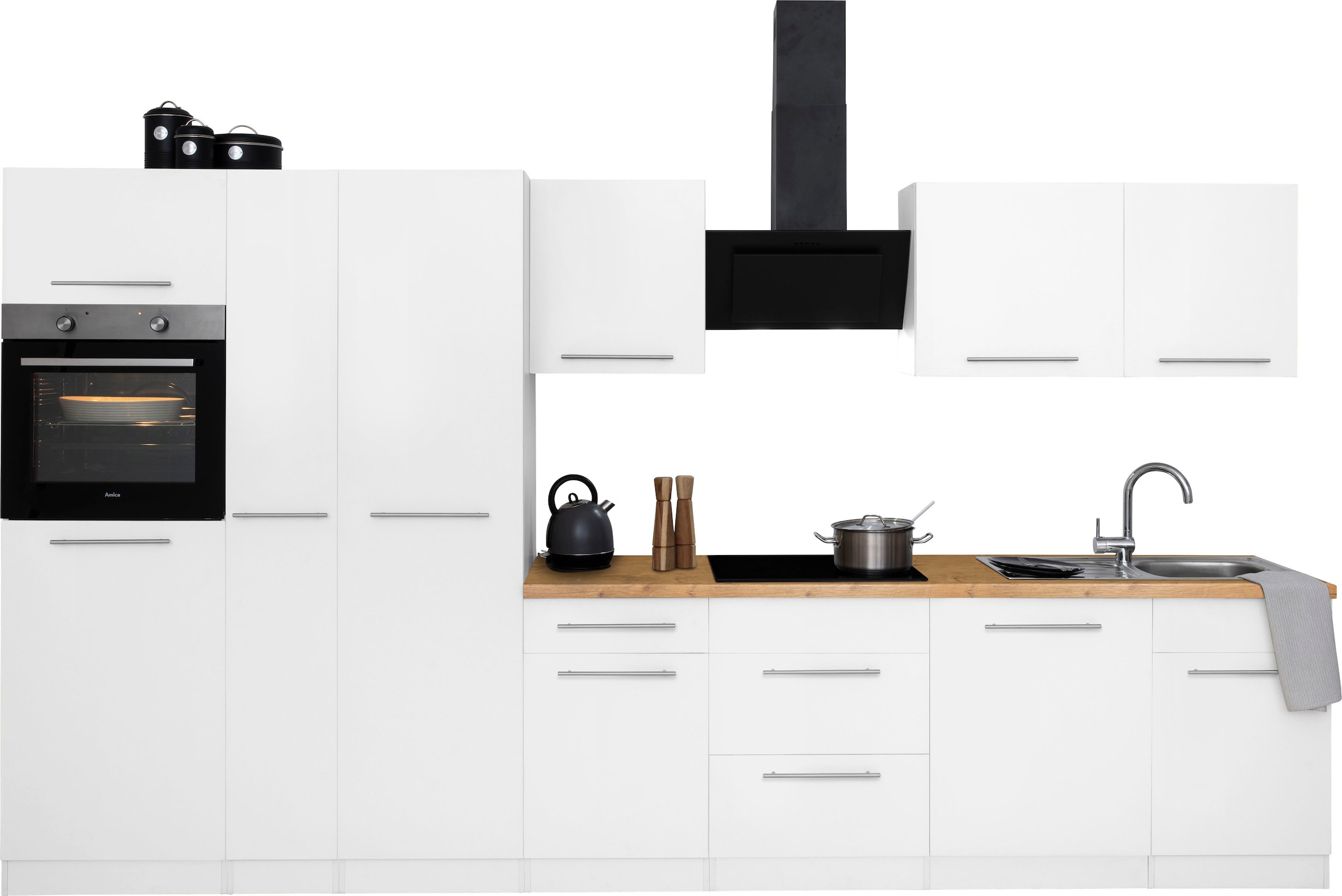 wiho Küchen Küchenzeile »Unna«, ohne E-Geräte, Breite 360 cm auf Rechnung  kaufen | Kochfeldumbauschränke