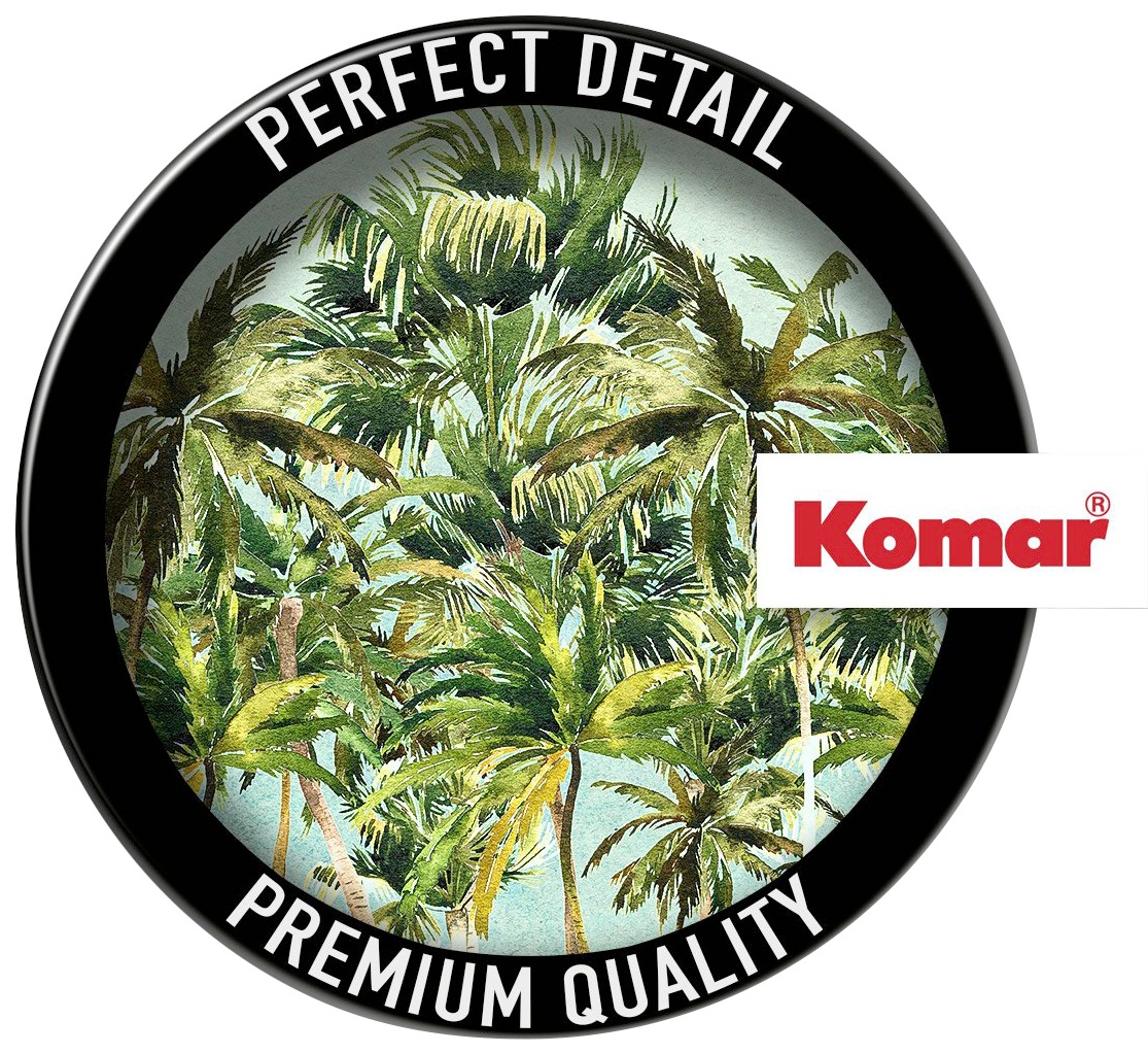 Komar Fototapete »Vlies selbstklebend - Coconut Trees - Größe 125 x 125 cm«, bedruckt, Wohnzimmer, Schlafzimmer