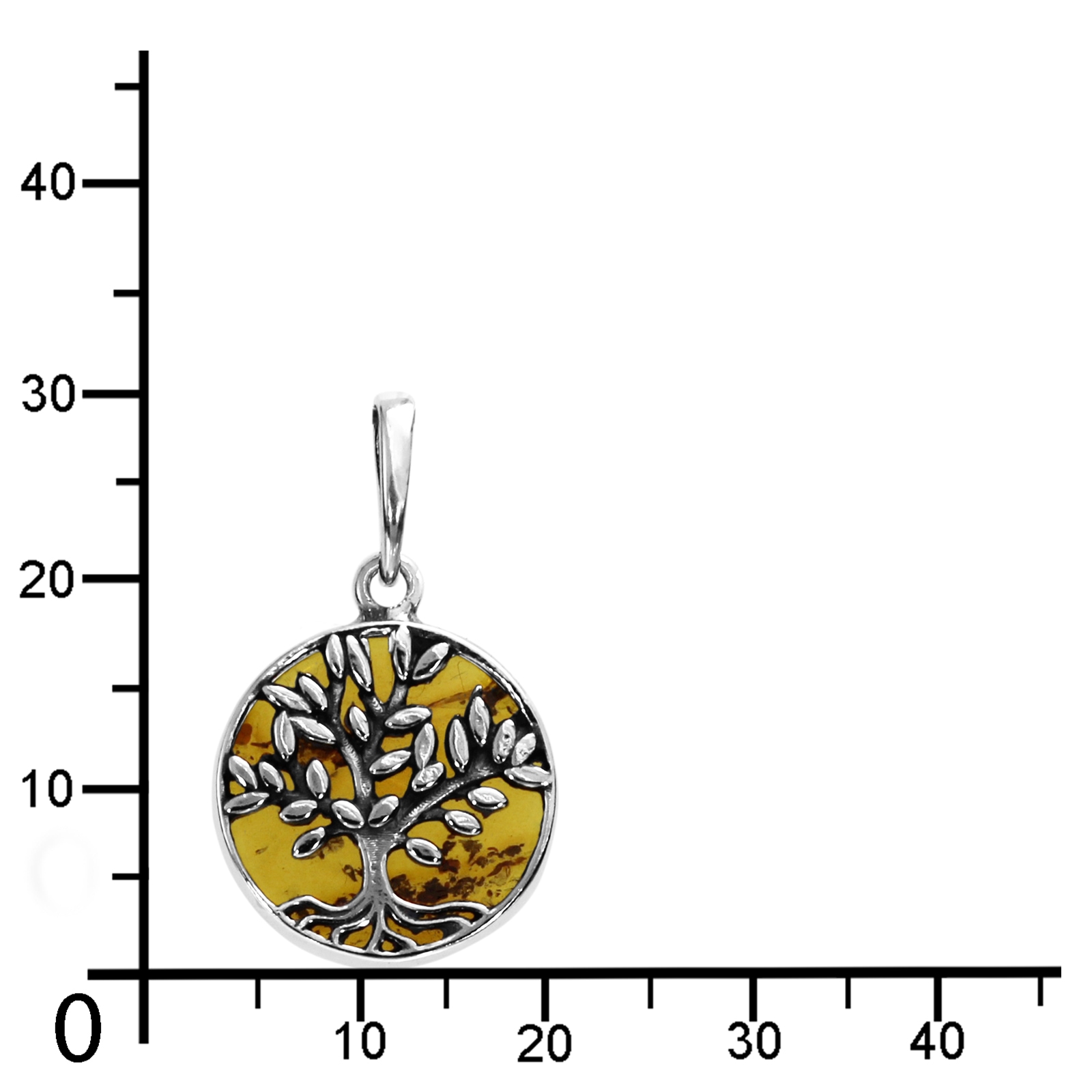 OSTSEE-SCHMUCK Kettenanhänger »Ostsee-Schmuck Anhänger Lebensbaum 17 mm«, (1 tlg.)