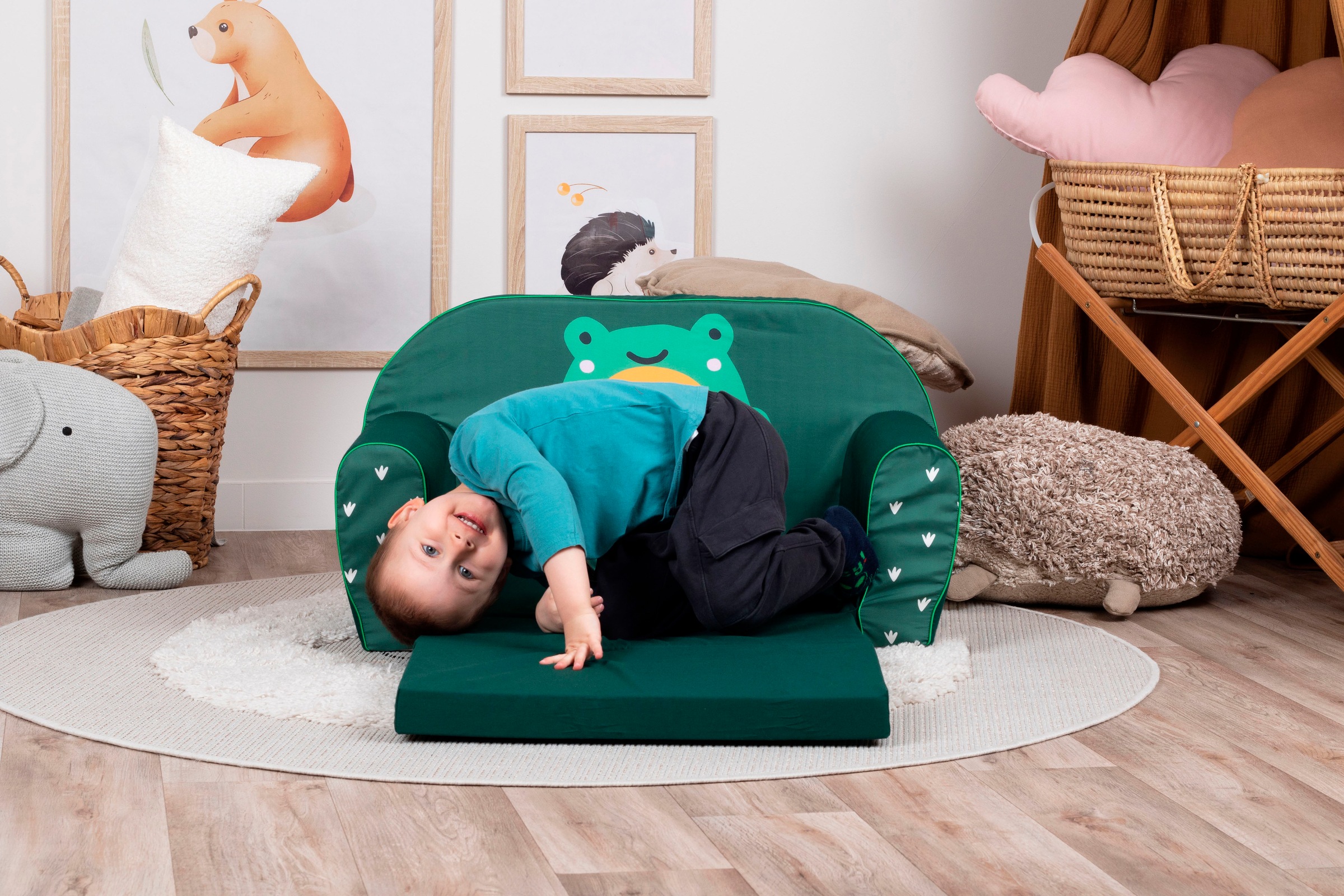 Knorrtoys® Sofa »Green frog«, für Kinder; Made in Europe