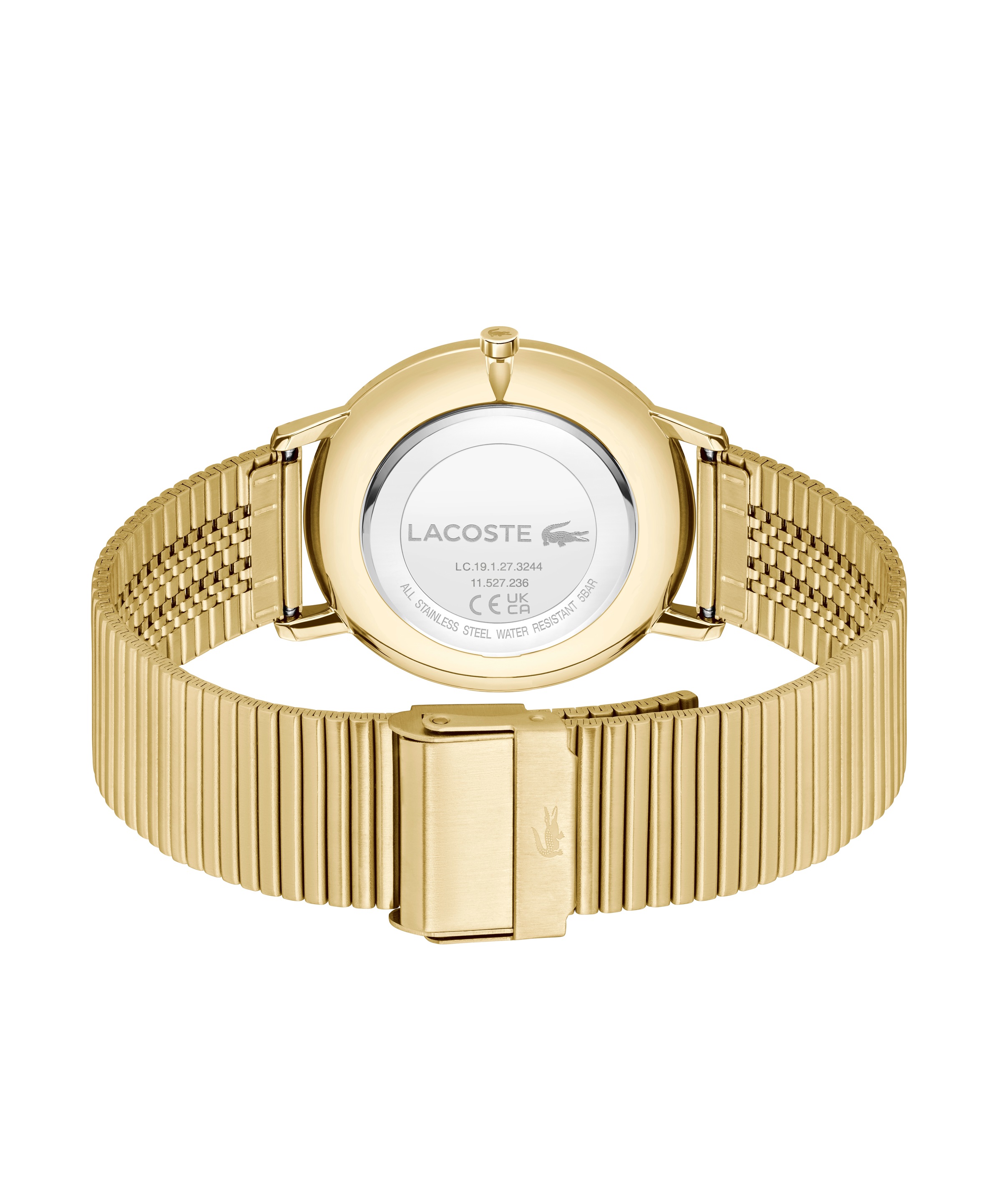 Lacoste Quarzuhr »CROCORIGIN«, Armbanduhr, Herrenuhr, Edelstahlarmband, analog