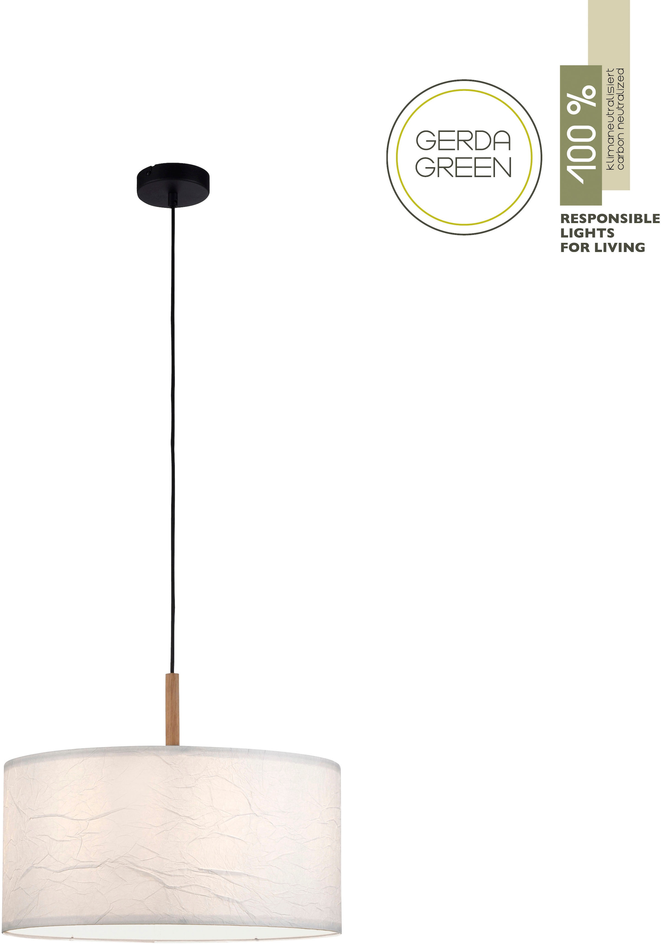 JUST LIGHT Pendelleuchte »GREEN SOFI«, 1 flammig, Leuchtmittel E27   ohne L günstig online kaufen
