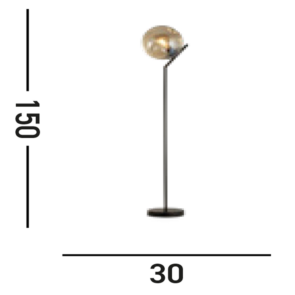 Searchlight Stehlampe »Punch Floor Lamp - Black Metal & Champagne Punched Glass« E27 1 Stk.