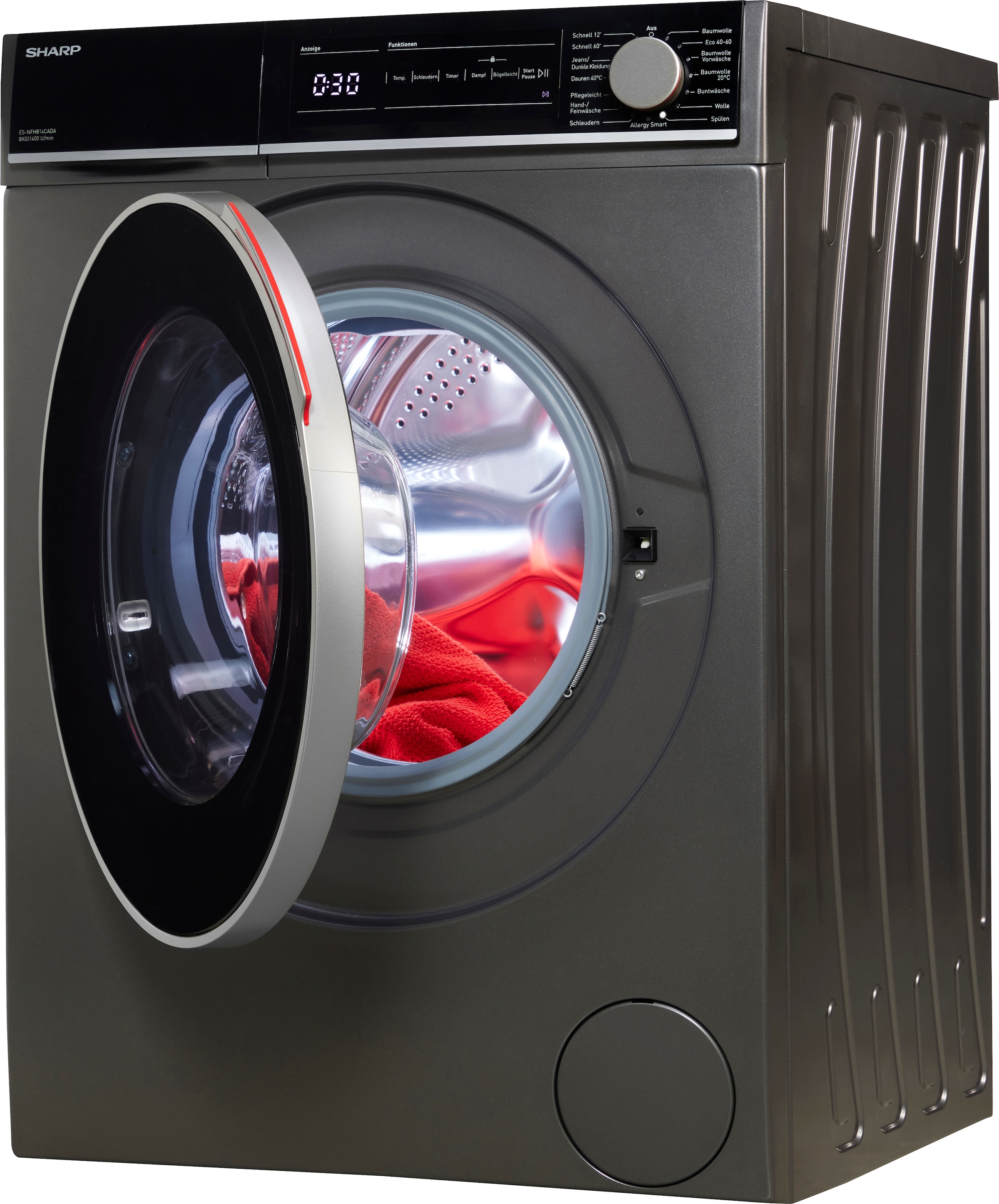 Sharp Waschmaschine »ES-NFH814CADA-DE«, 8 kg, 1400 U/min