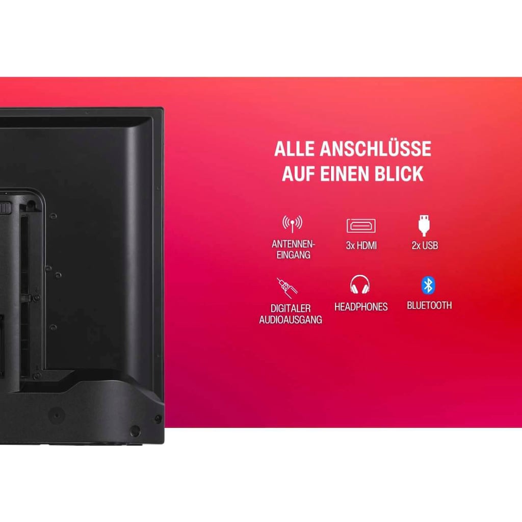 Telefunken LED-Fernseher »D50V950M2CWH«, 126 cm/50 Zoll, 4K Ultra HD, Smart-TV-Android TV, Dolby Atmos,USB-Recording,Google Assistent,Android-TV