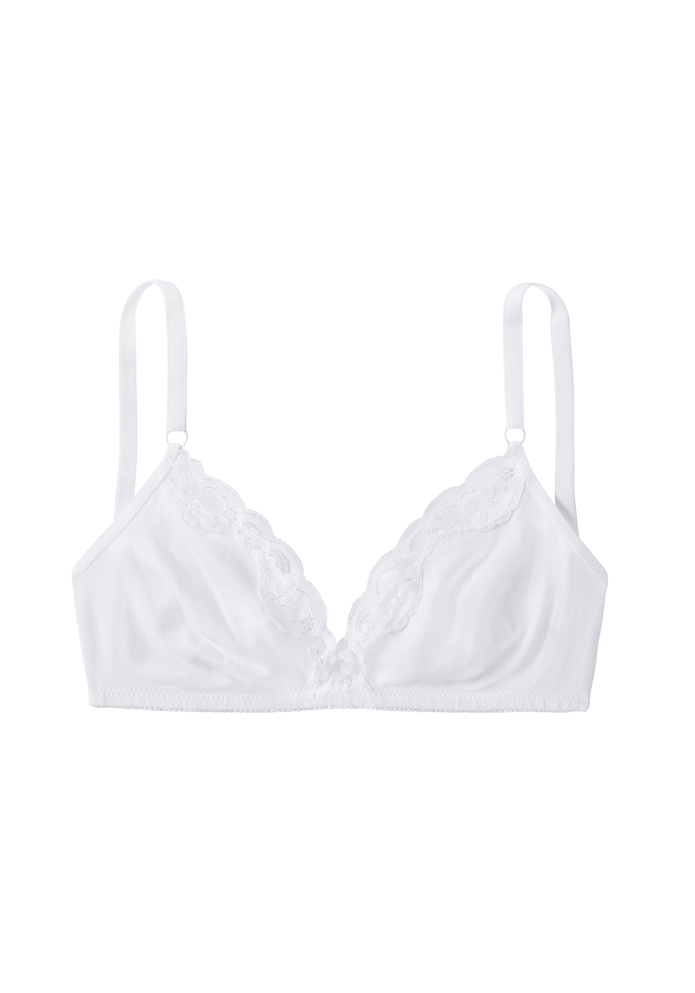 petite fleur Bralette-BH, ohne Bügel aus Baumwolle mit Spitze