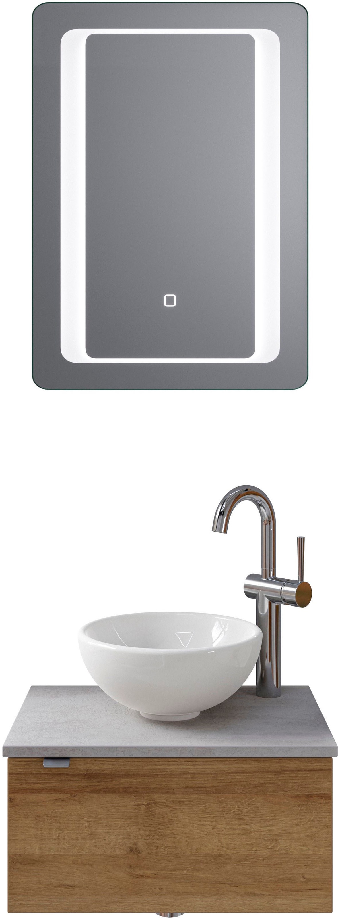 Saphir Badmöbel-Set »Serie 6915« 4 Stk. tlg. Gäste-Bad, 51 cm breit, mit LE günstig online kaufen