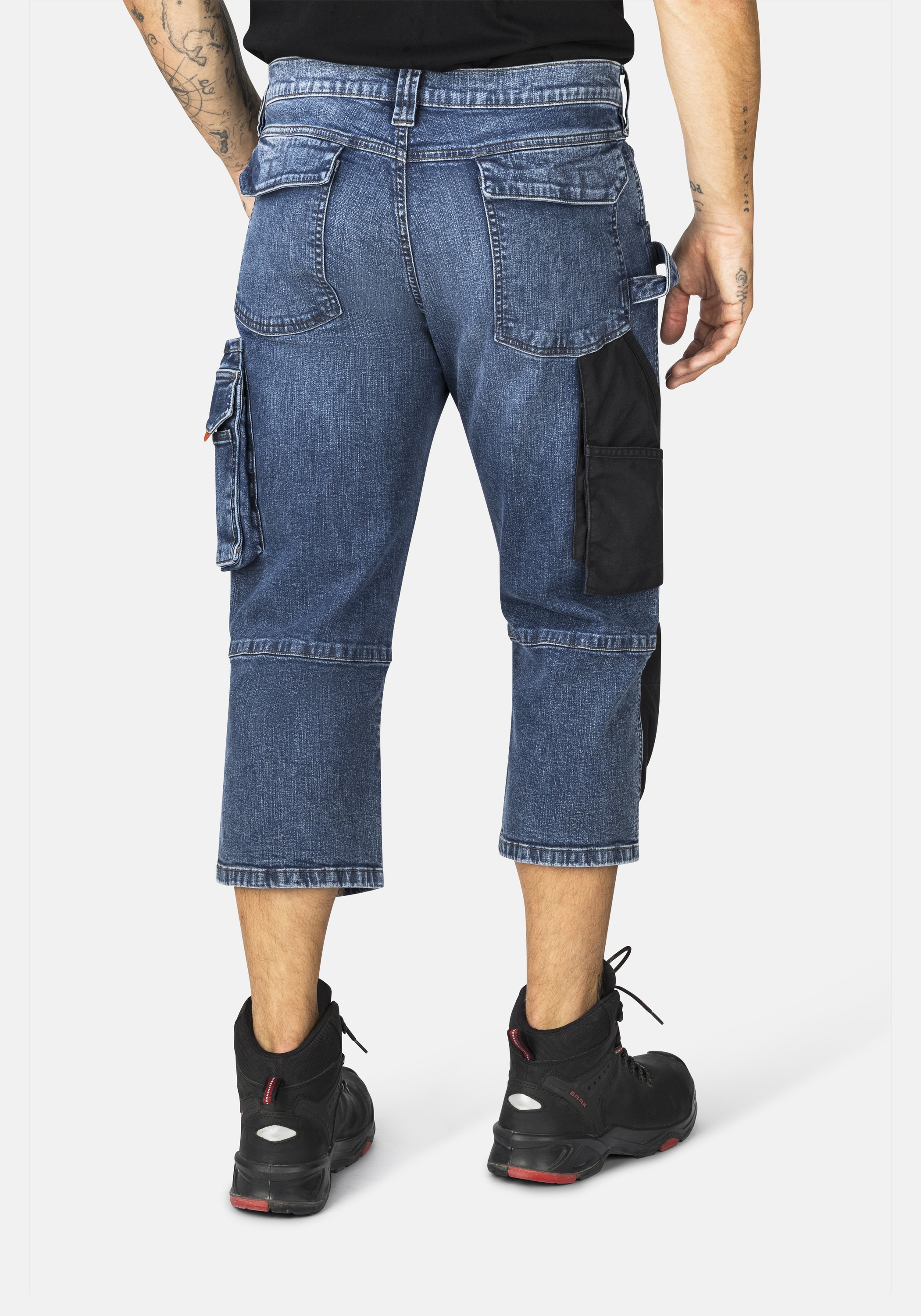HERO by John Medoox 3/4-Jeans »MARLOW Pro Workwear Arbeits- 3/4-Jeans«, Arbeits- 3/4-Jeans Denim / Jeansfür Herren