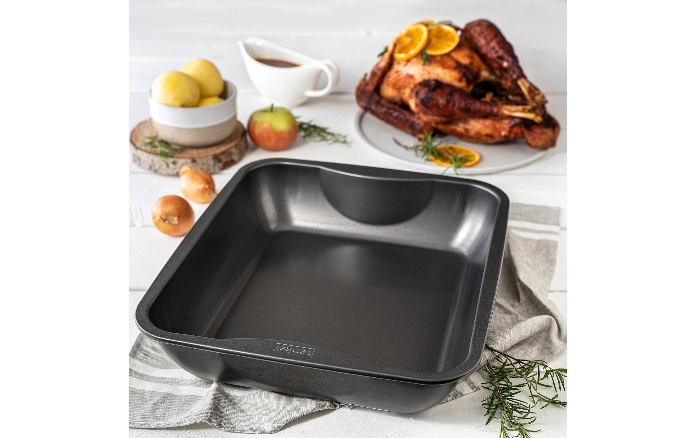 Zenker Auflaufform »Special Cooking XXL 40 x 34 cm, Eckig, Schwarz« Metall