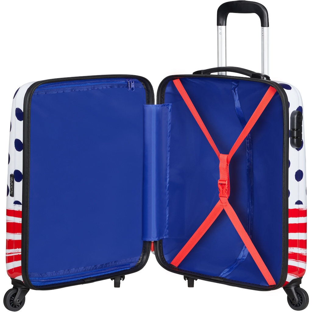 American Tourister® Hartschalen-Trolley »Disney Legends, Mickey Blue Dots, 75 cm«, 4 Rollen