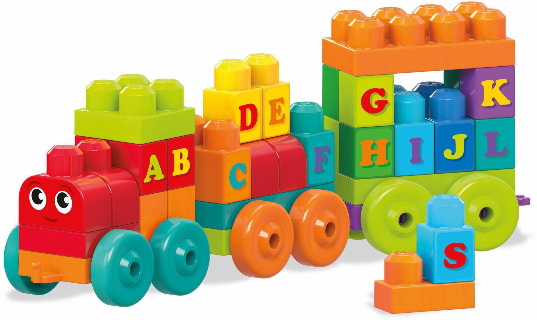 Spielbausteine »Mega Bloks ABC Lernzug«, (60 St.)