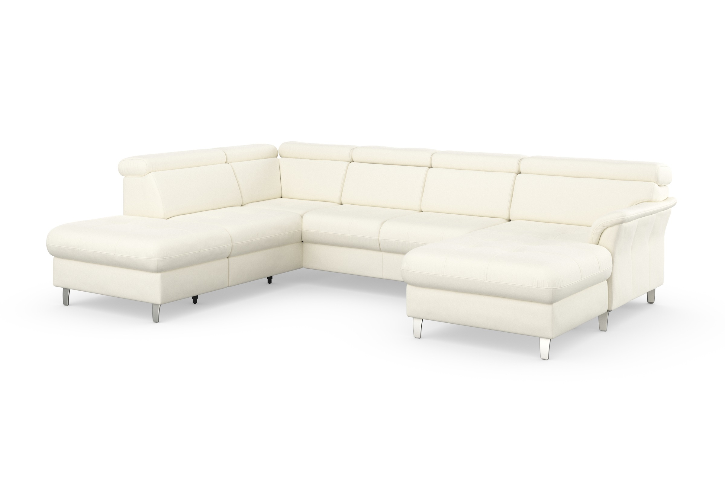 sit&more Wohnlandschaft »Marano U-Form«, inklusive Kopfteilverstellung, wahlweise mit Bettfunktion, Bettkasten