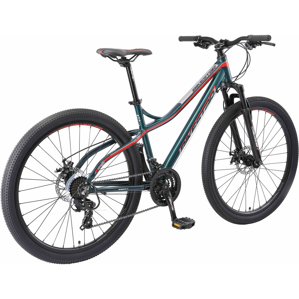 Bikestar Mountainbike, 21 Gang, Shimano, RD-TY300 Schaltwerk, Kettenschaltung