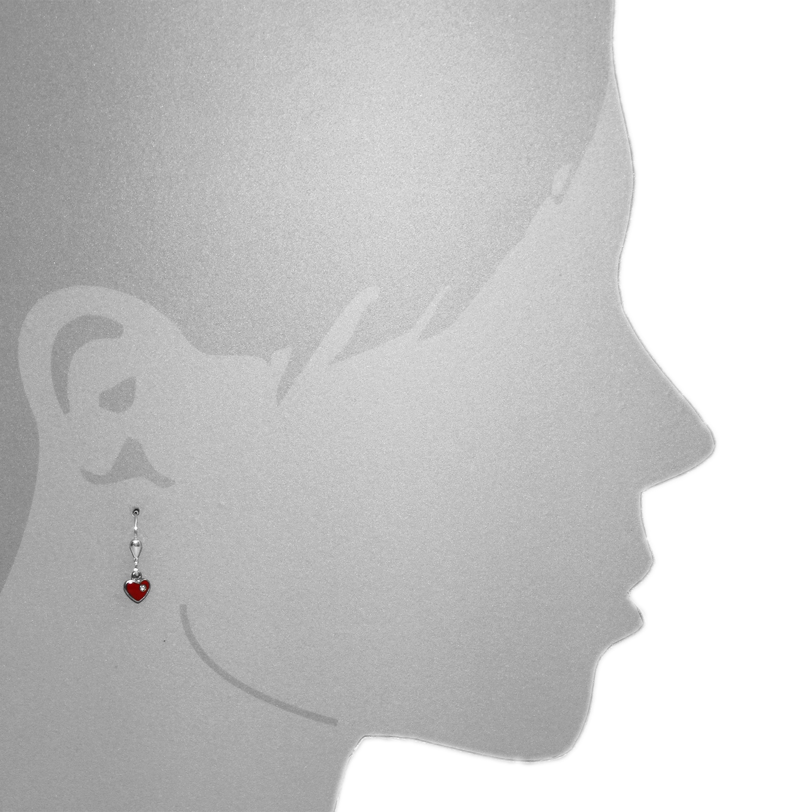 OSTSEE-SCHMUCK Paar Ohrhänger »Ostsee-Schmuck Ohrhänger kleines Herz Ohrhänger kleines Herz«, (2 tlg.)