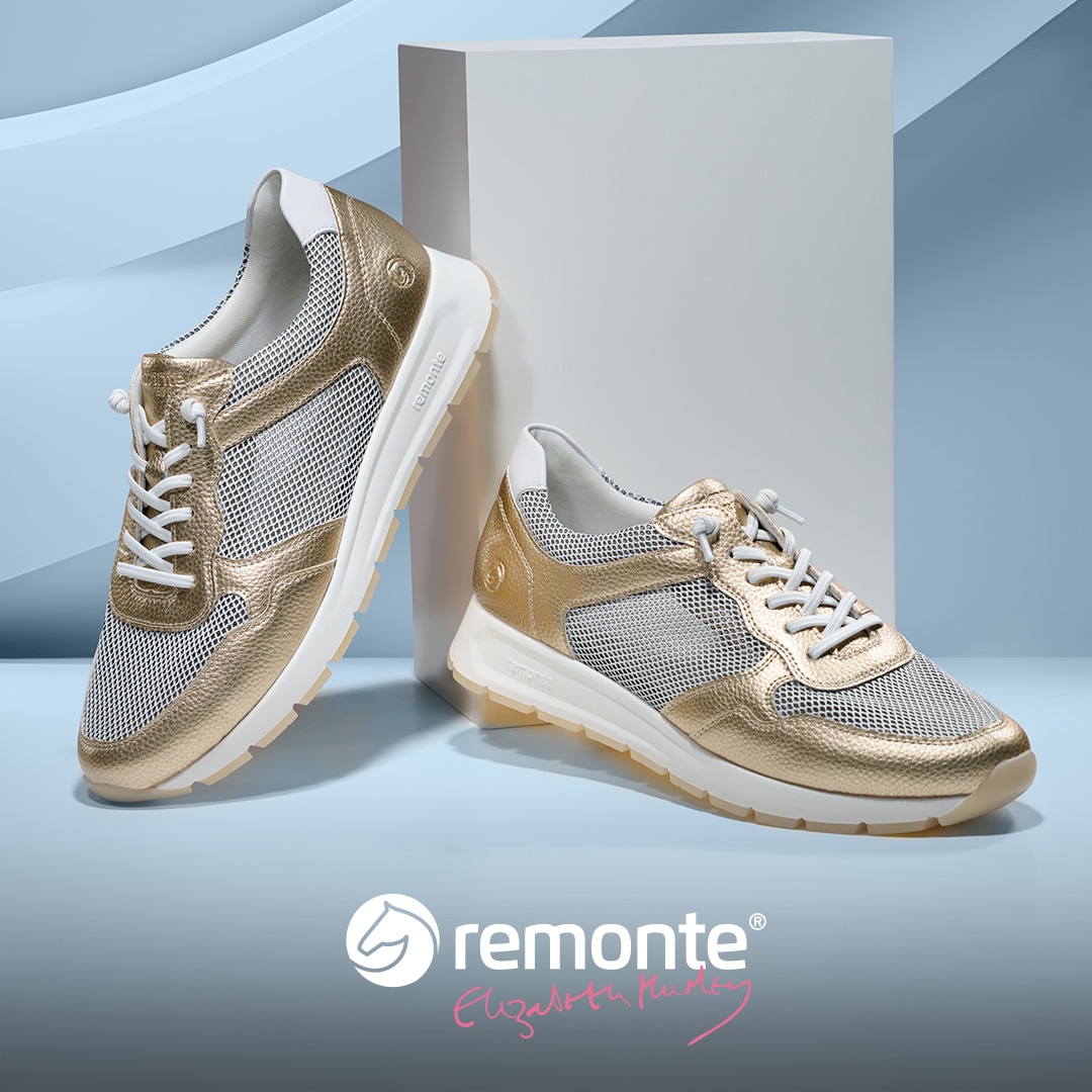 Remonte Slip-On Sneaker »Elisabeth Hurley-Collection«, Freizeitschuh, Halbschuh, Schnürer mit Schaftrandpolsterung