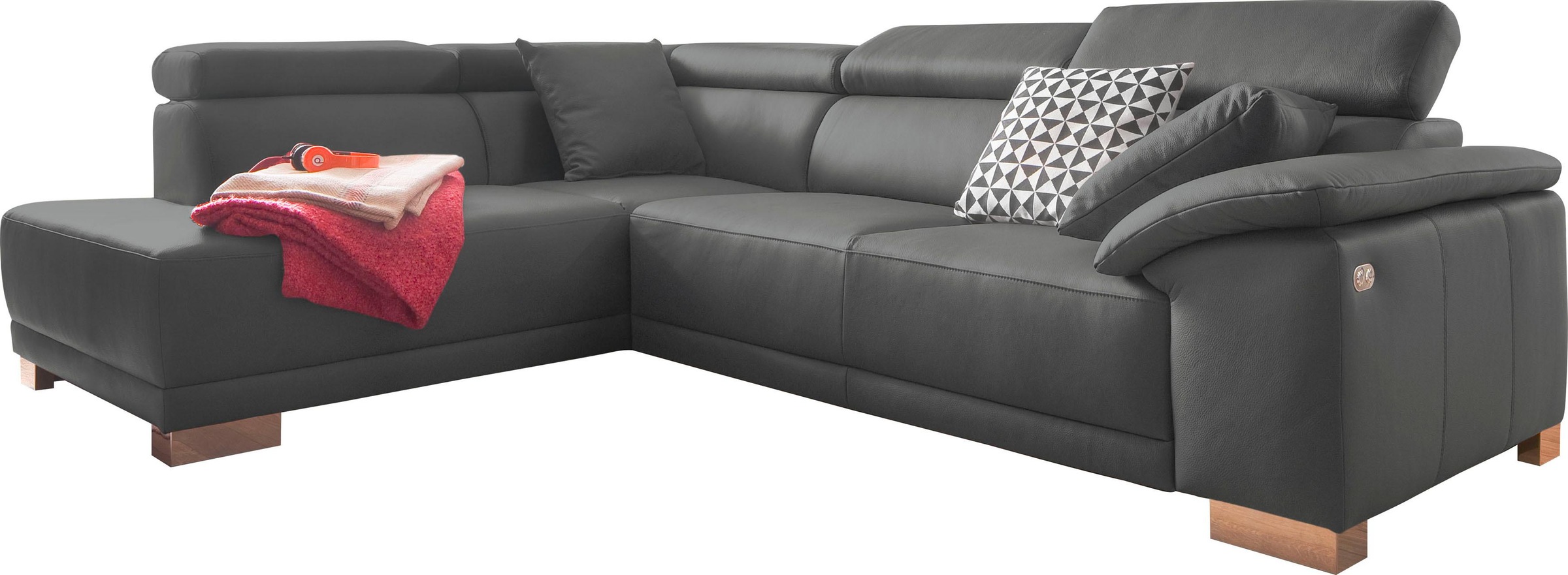3C Candy Ecksofa »Menorca modern und bequem, OTTOs Choice, L-Form«, Kopftei günstig online kaufen