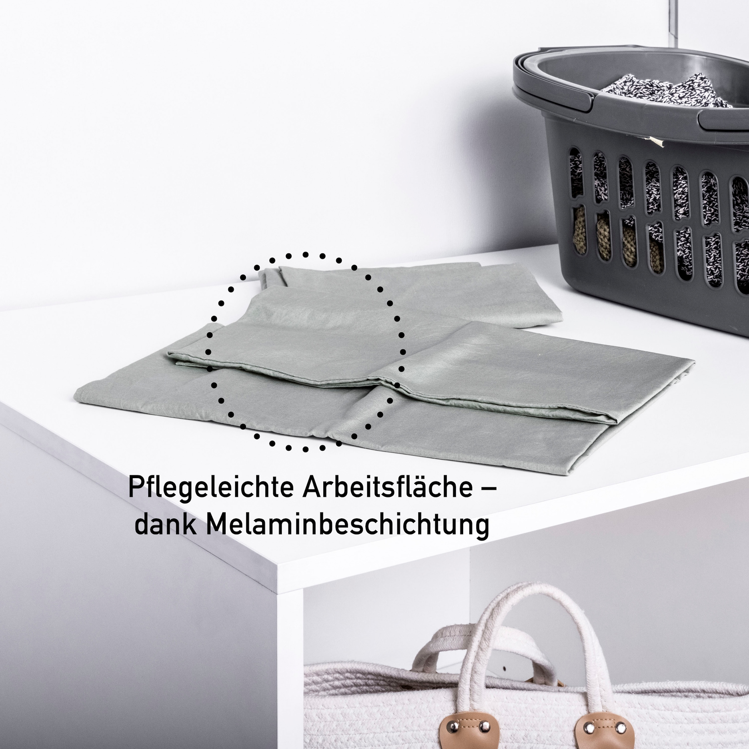 Inter Link Mehrzweckschrank-Set »Norela, Modulares Waschmaschinen-Set mit Hochschrank & Stauraum« 6 Stk. tlg.