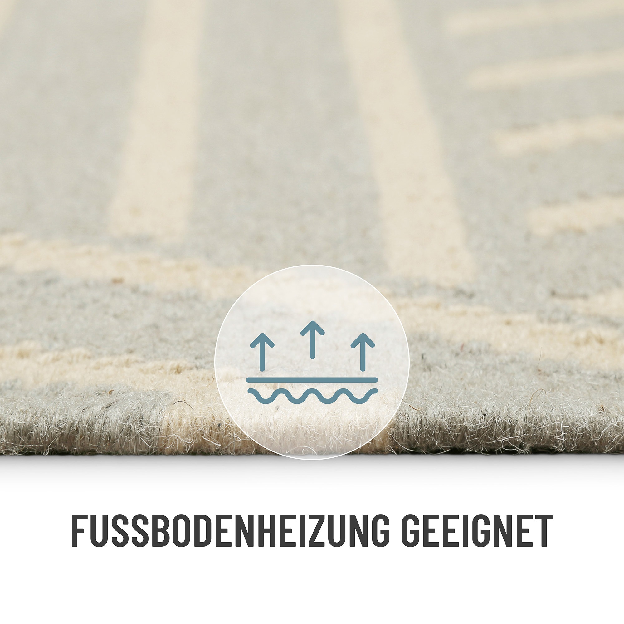 Wecon home Teppich »Modern Pop«, rechteckig, 5 mm Höhe, handgewebt, robust, strapazierfähig, skandinavisch, Naturfaser