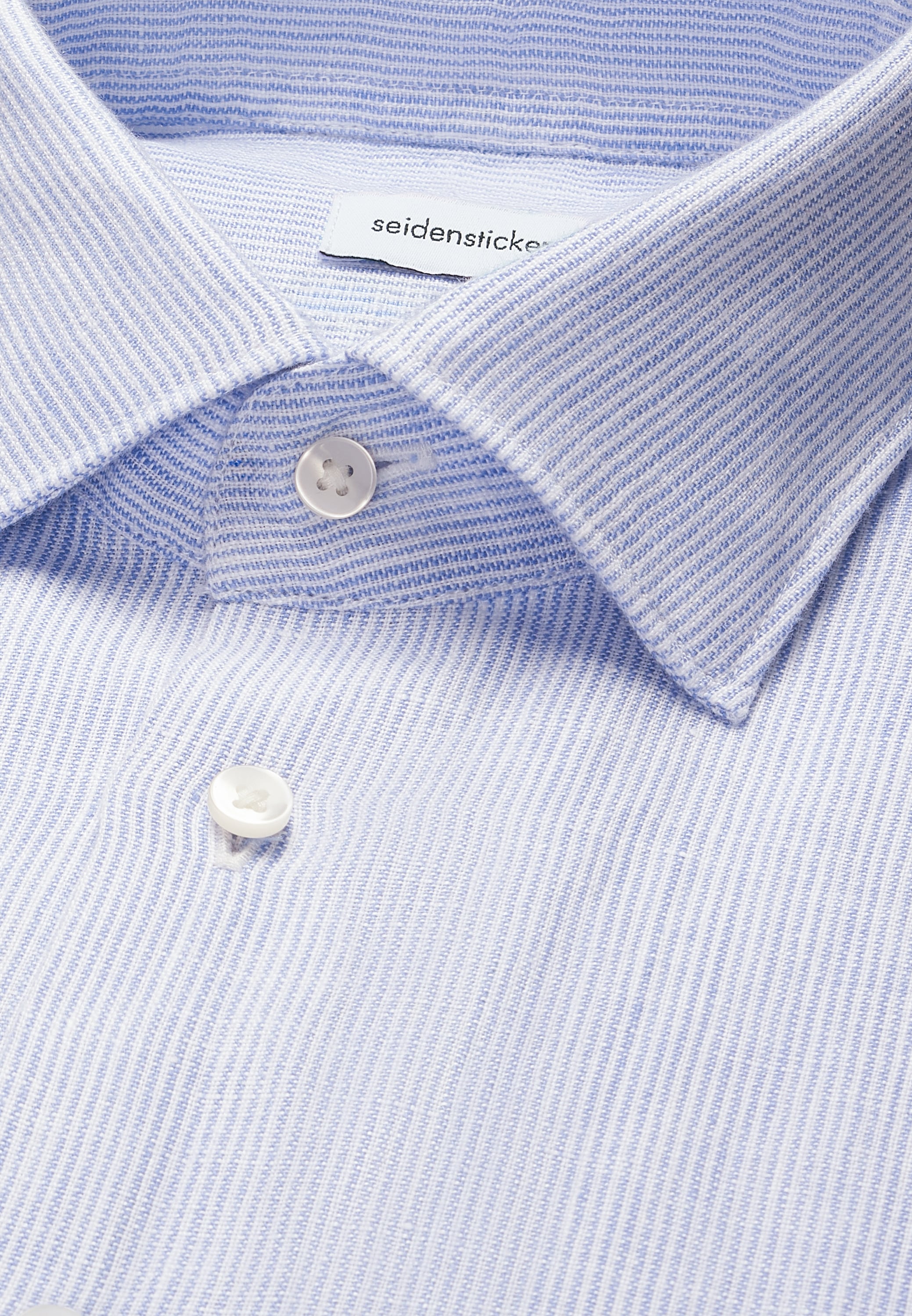 seidensticker Leinenhemd »Schwarze Rose« Slim 1/1 Kentkragen Gestreift