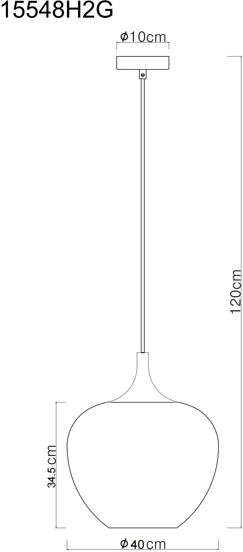 GLOBO LIGHTING Hängeleuchte »MAXY« E27 1 Stk. Hängelampe/Pendell./Glas kupferfarben/klar verlaufend/Höhe kürzbar