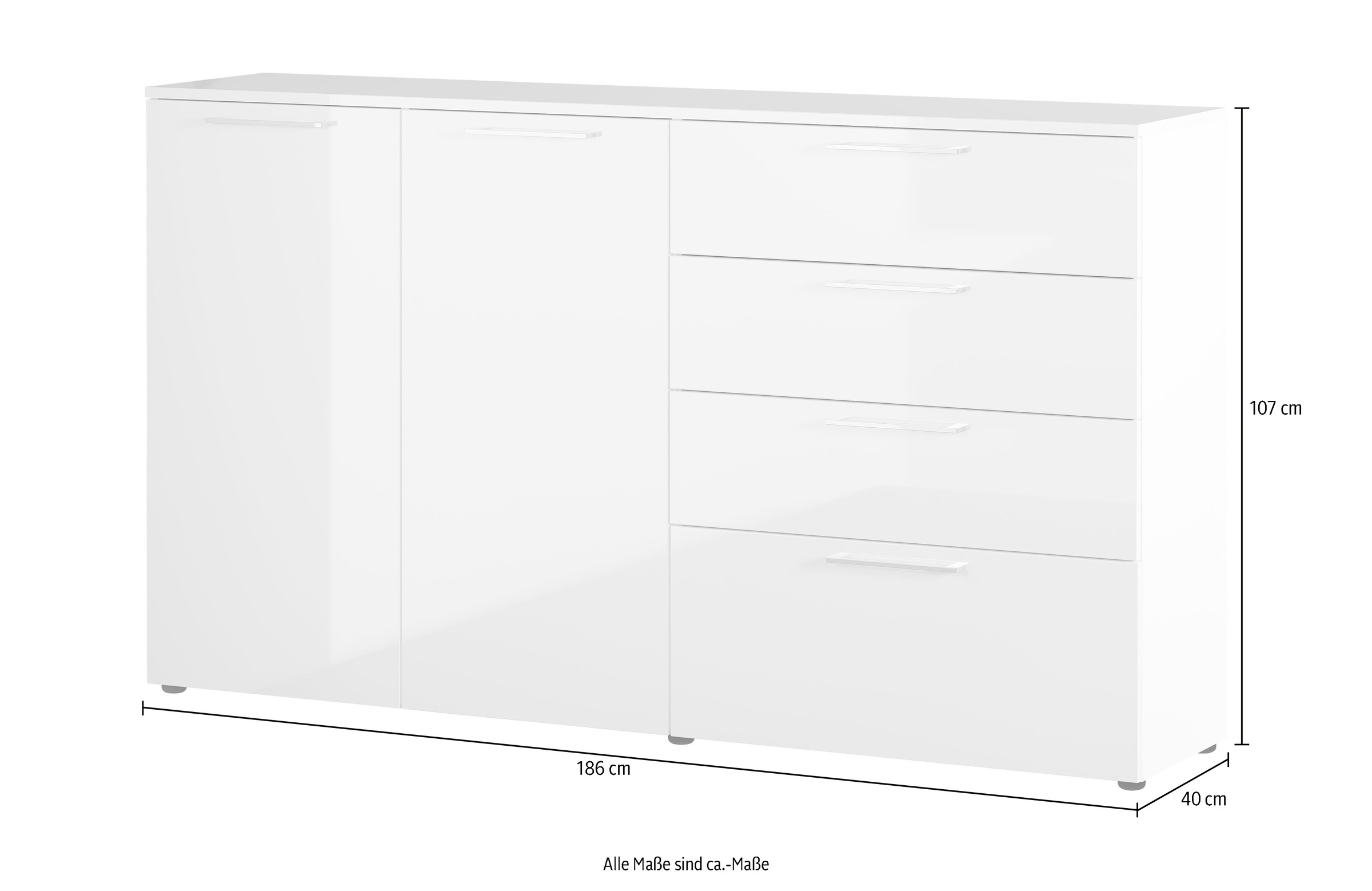 GERMANIA Kommode »Sunnyvale«, Breite 186 cm